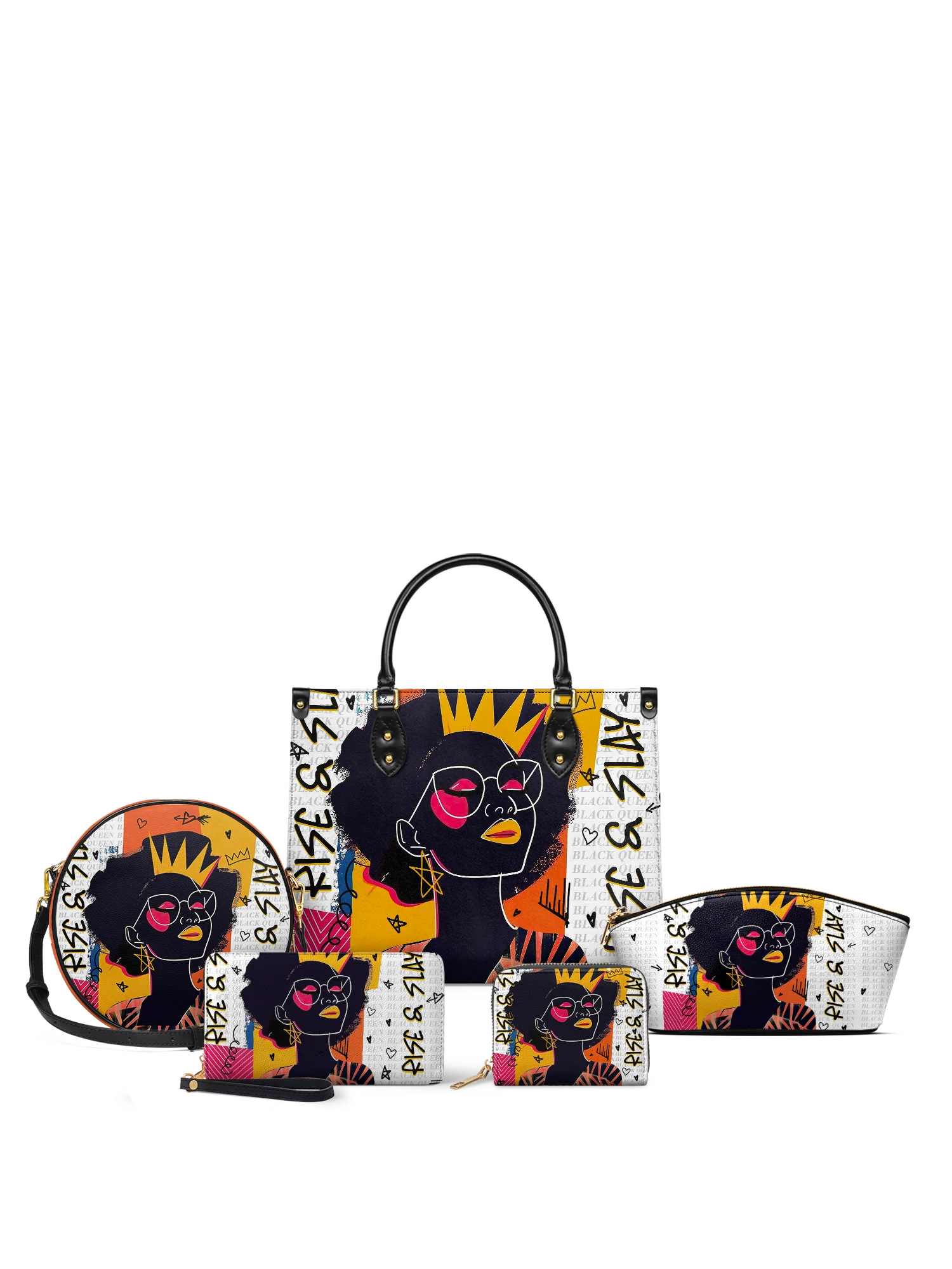 "Aina" Coconut White Eclipse Makeup Bag Bundle