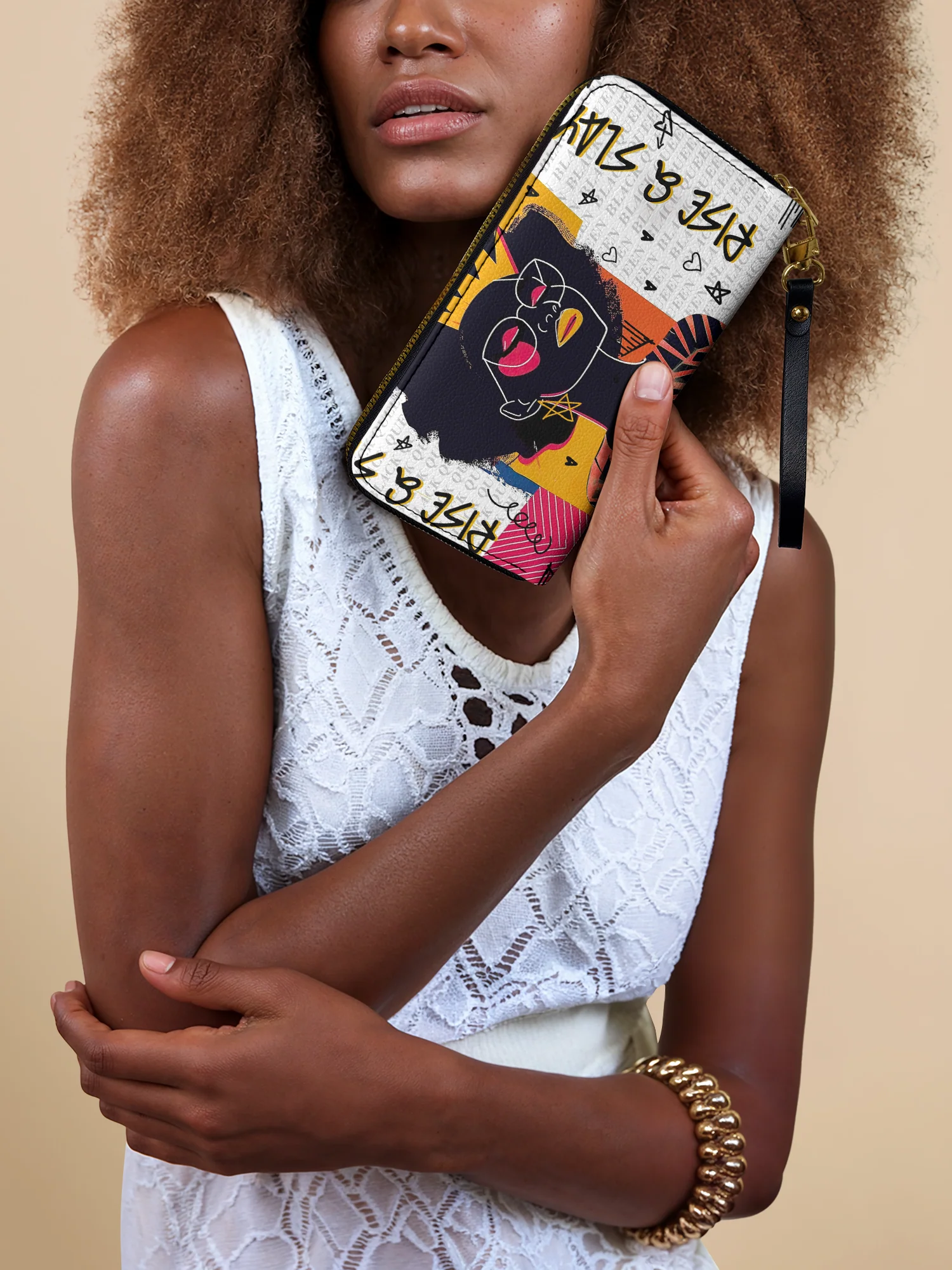 "Aina" Coconut White Wallet - Image 3