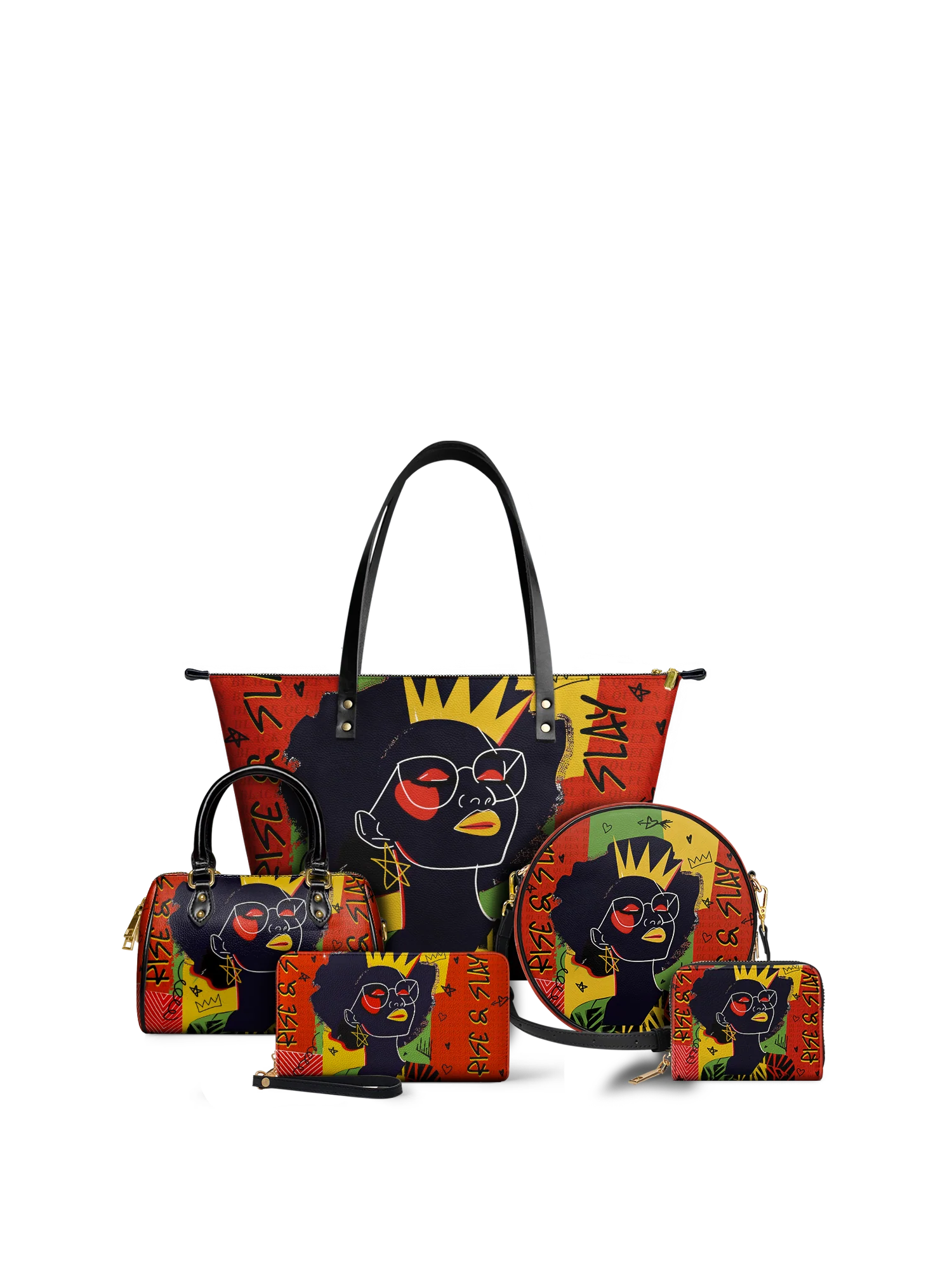 "Aina" Flame Red Leather Tote Bag - Image 10