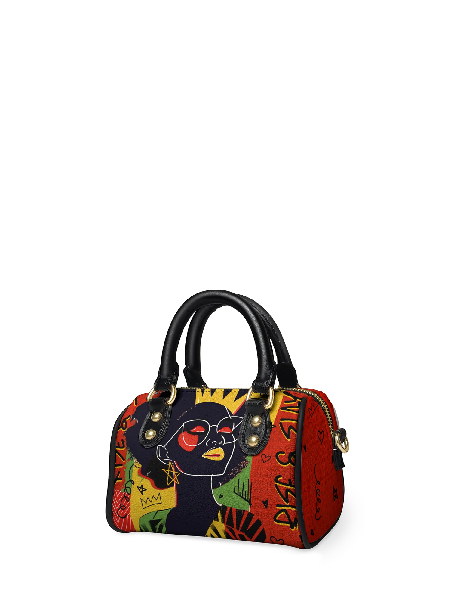 "Aina" Flame Red Mini Satchel - Image 5