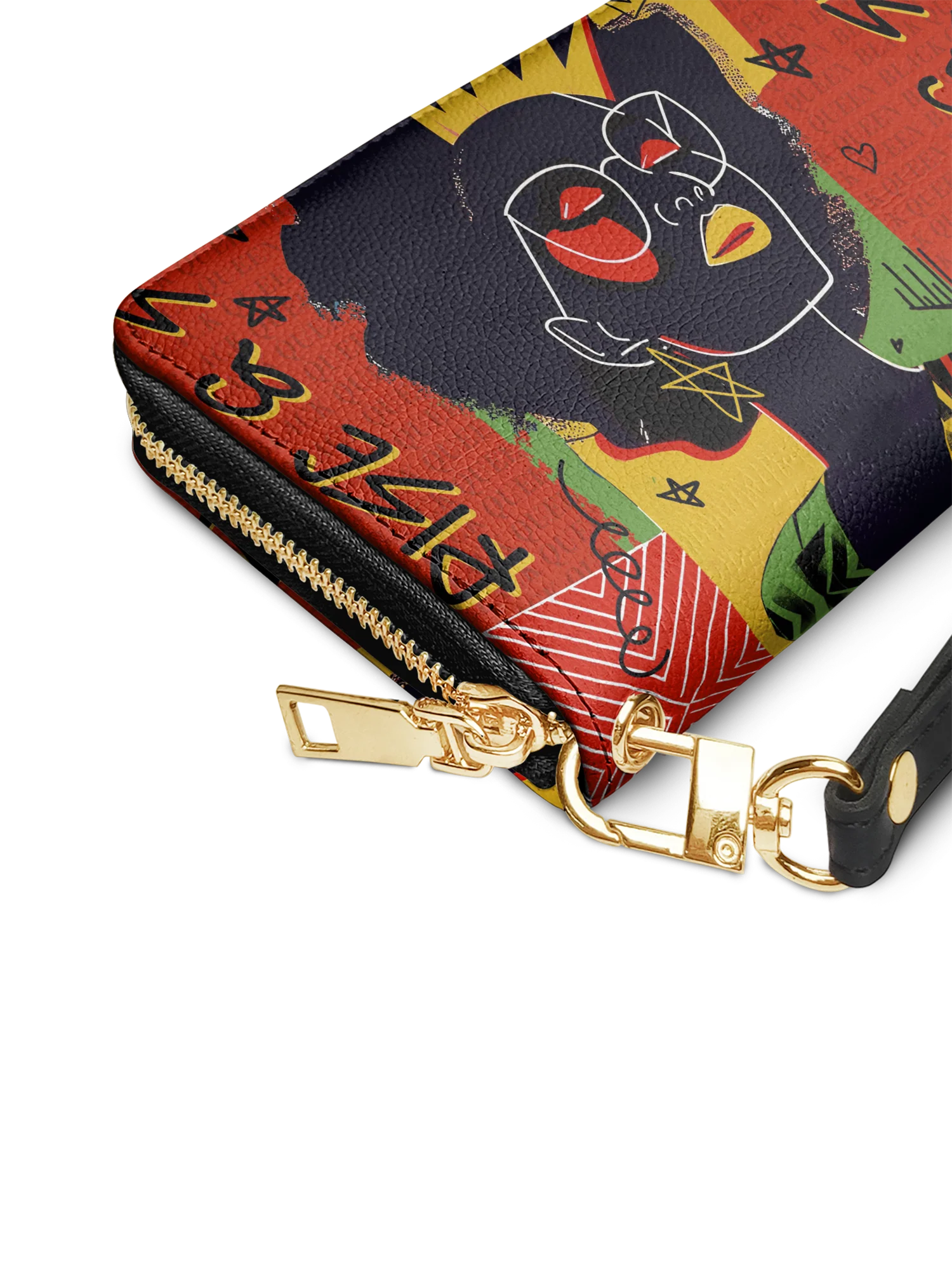 "Aina" Flame Red Wallet - Image 5