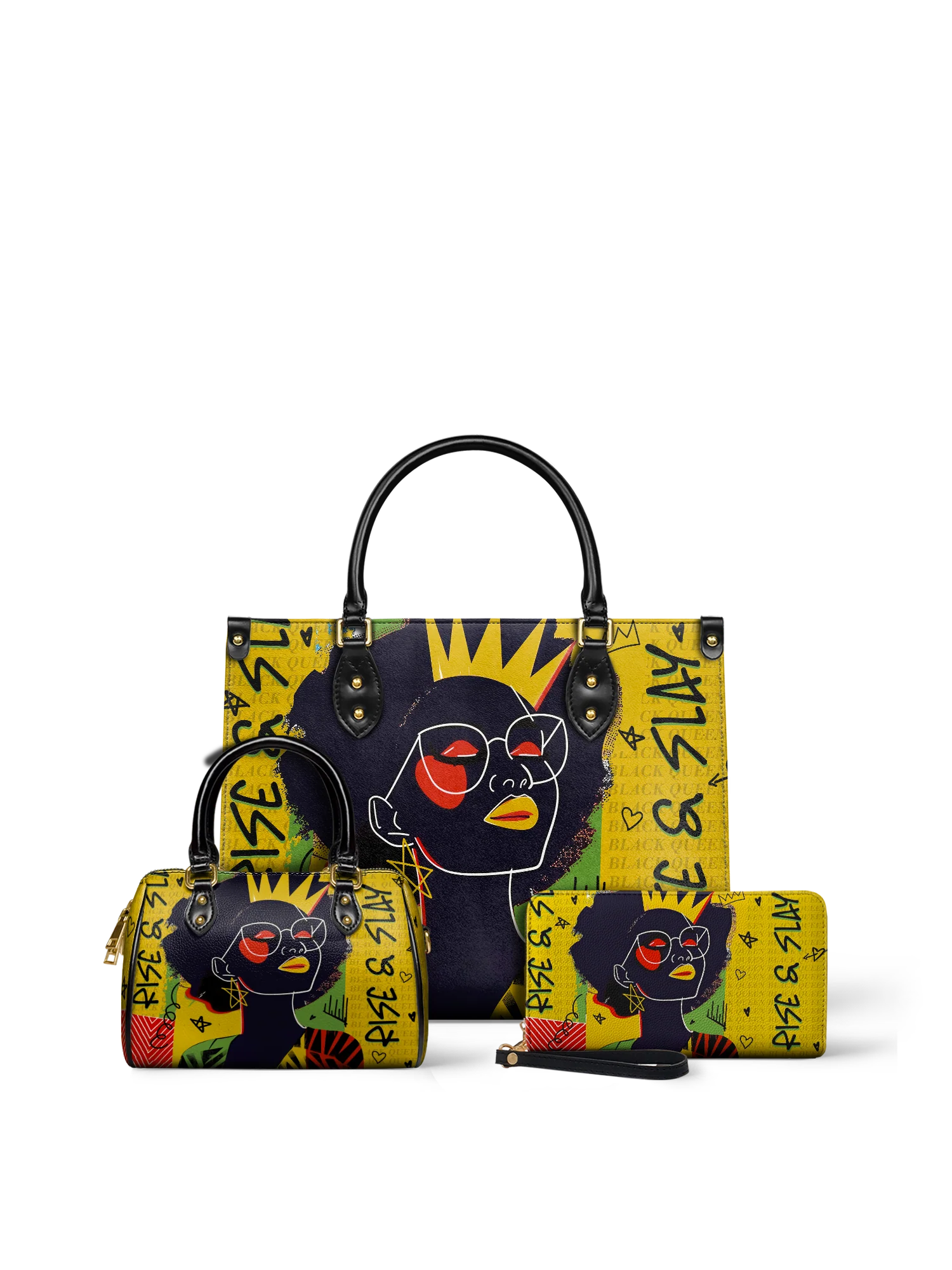 "Aina" Lemon Zest Leather Handbag - Image 10