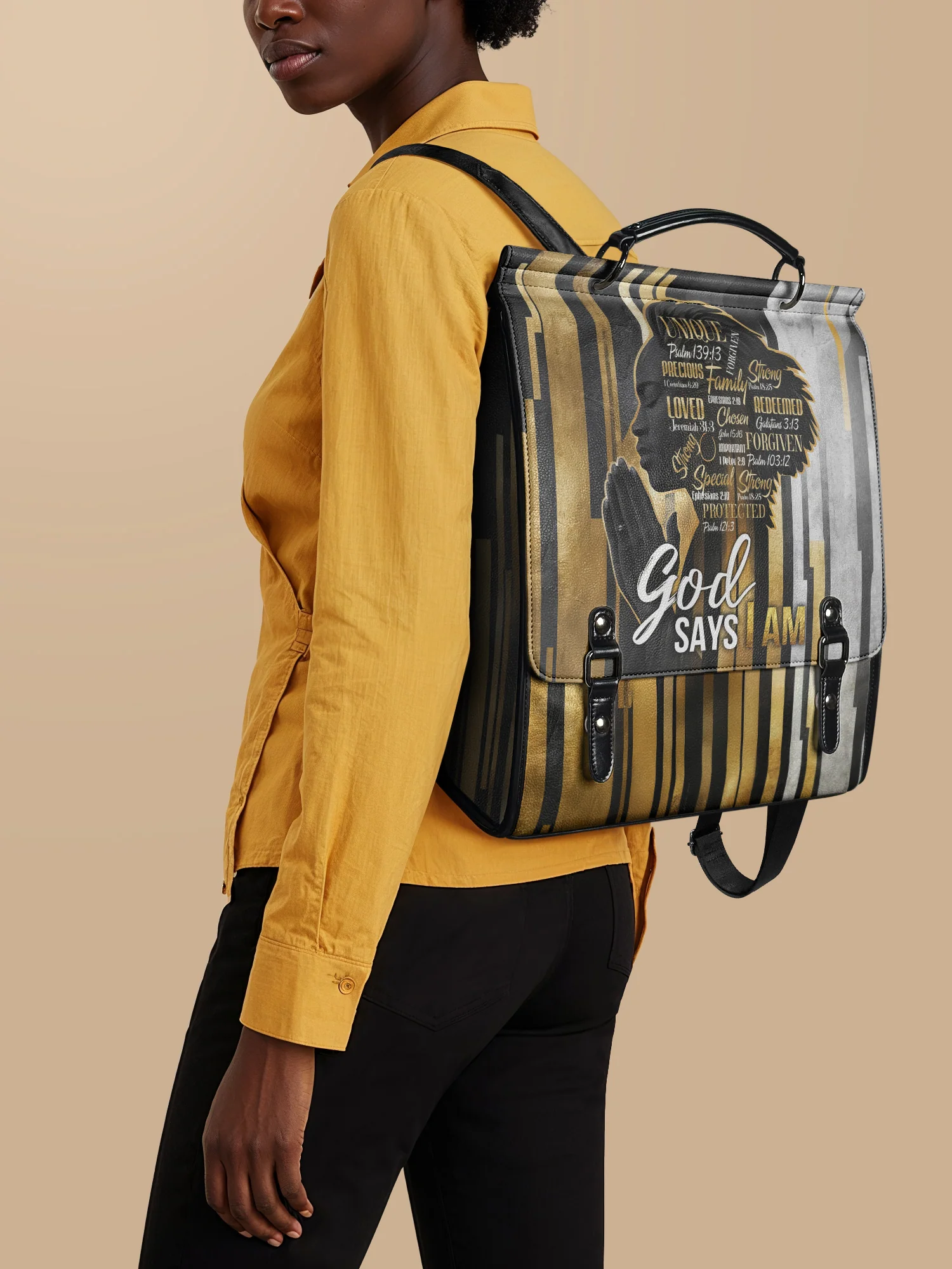 "Amara" Leather Backpack - Image 2