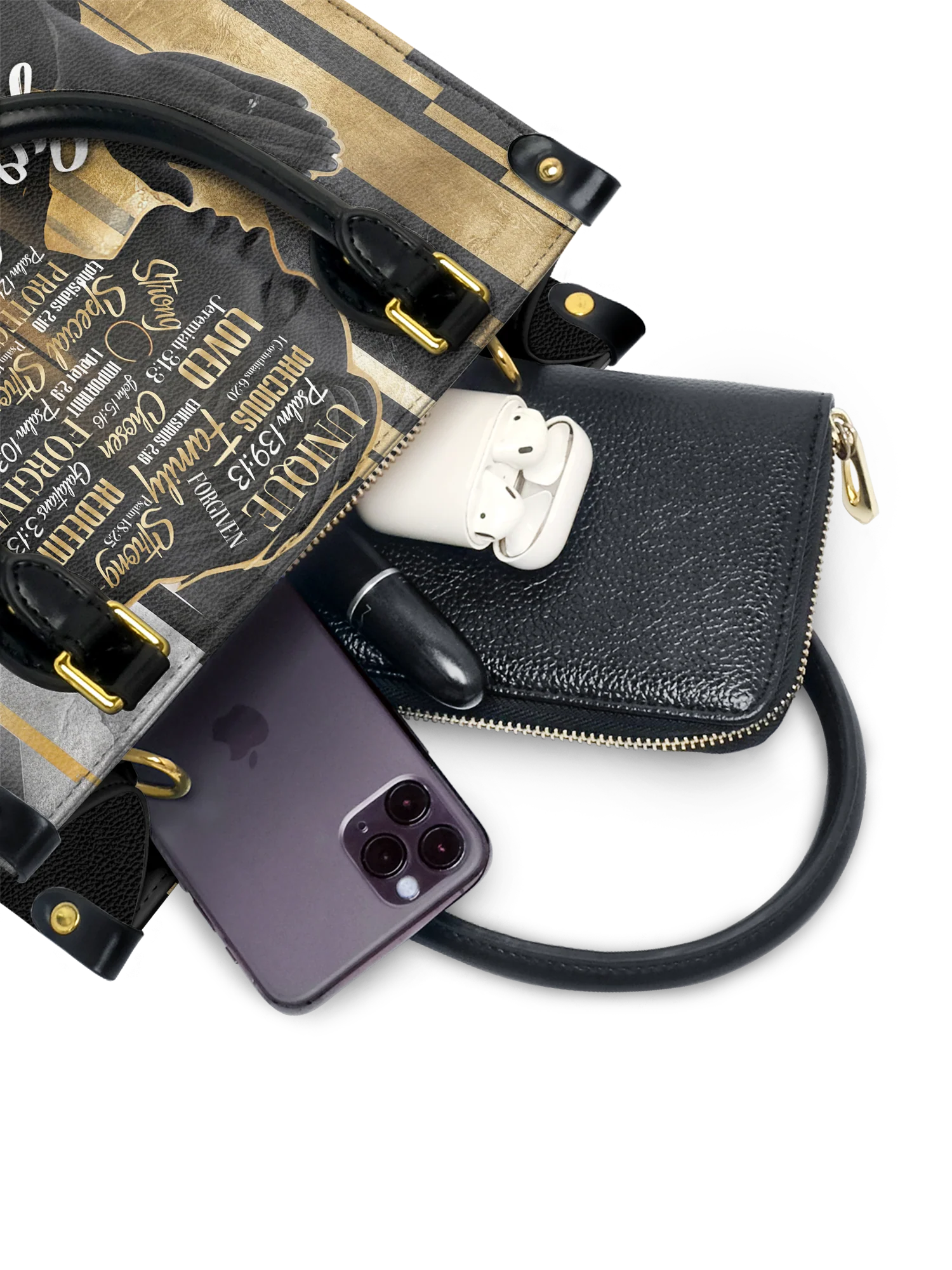 "Amara" Small Leather Handbag - Image 5
