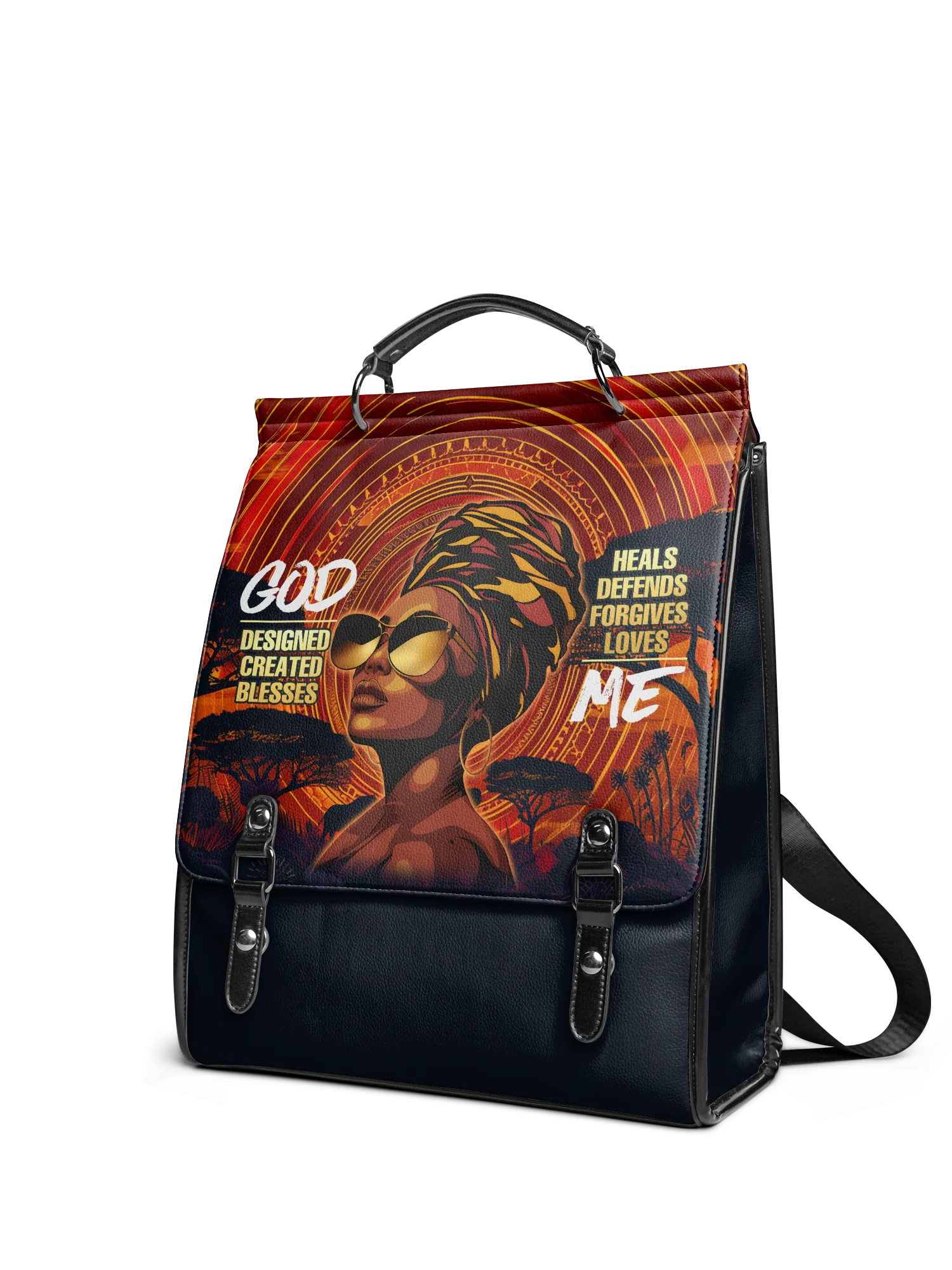 "Aseda" Leather Backpack - Image 5