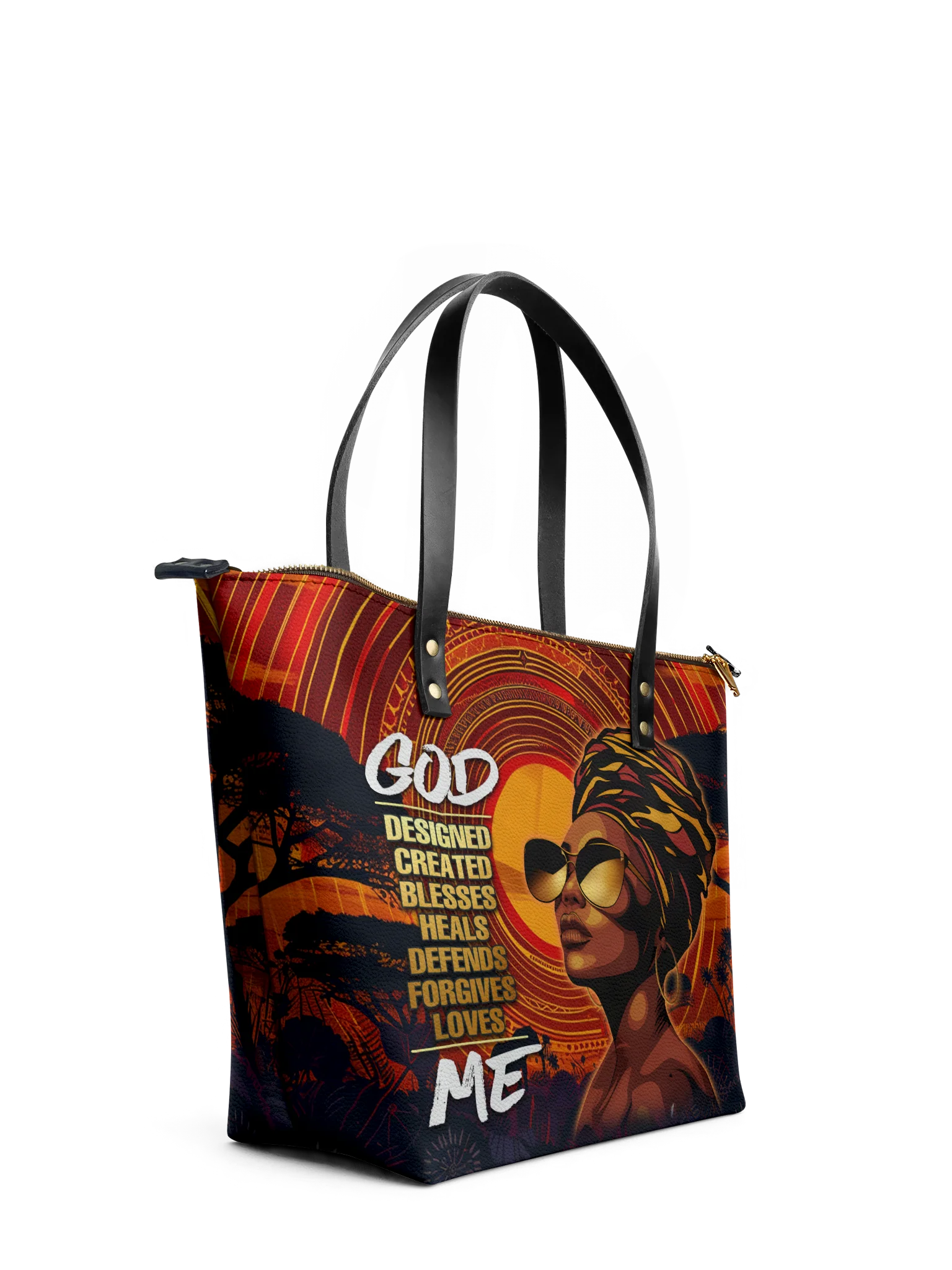 "Aseda" Leather Tote Bag - Image 5