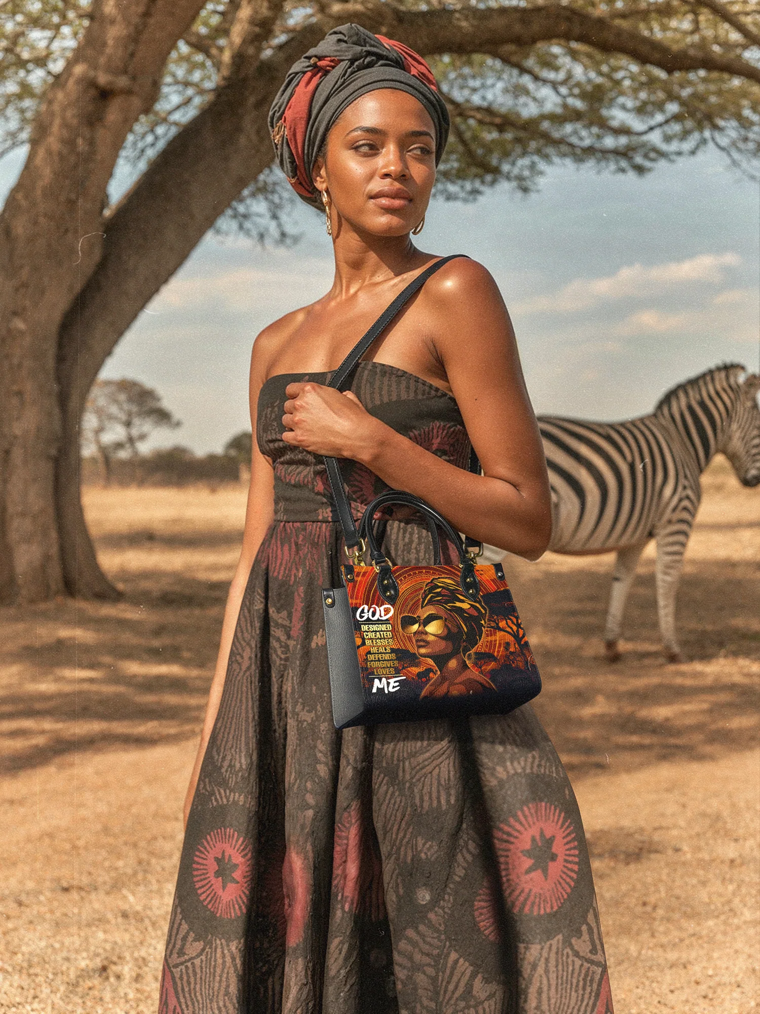 "Aseda" Small Leather Handbag - Image 3