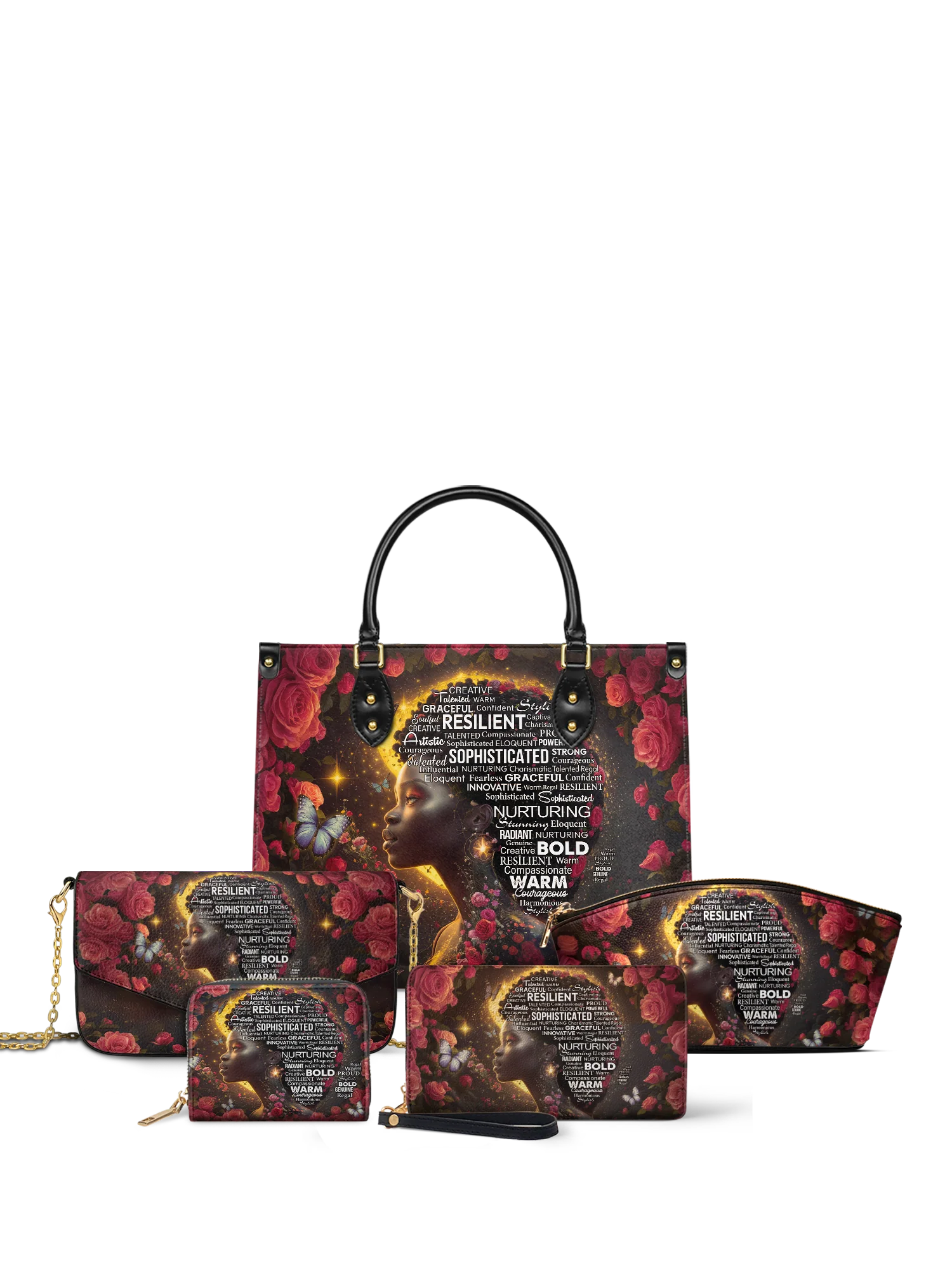 "Aurenna" Envelope Chain Crossbody Bag Bundle