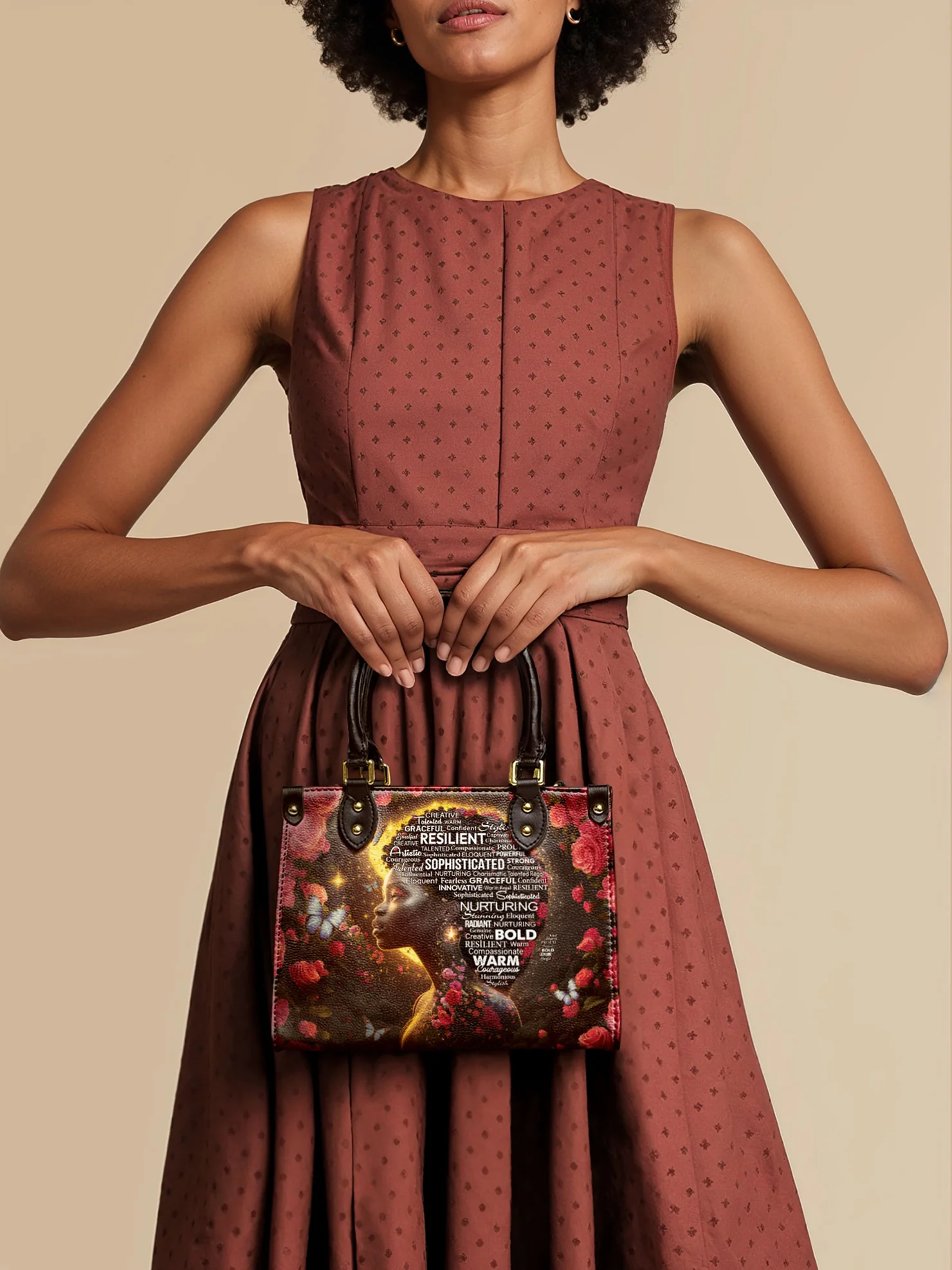 "Aurenna" Small Leather Handbag - Image 2