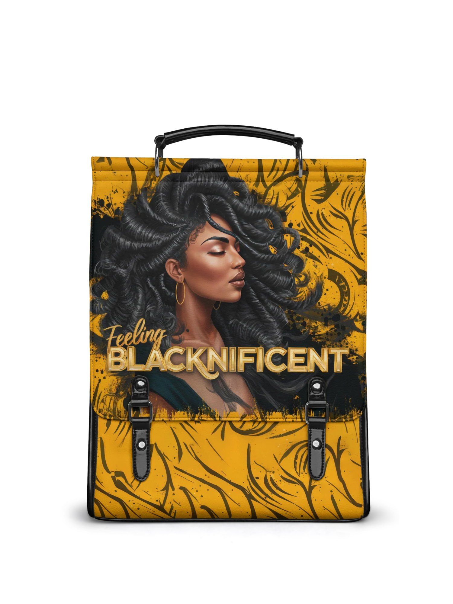 "Blacknificent" Leather Backpack