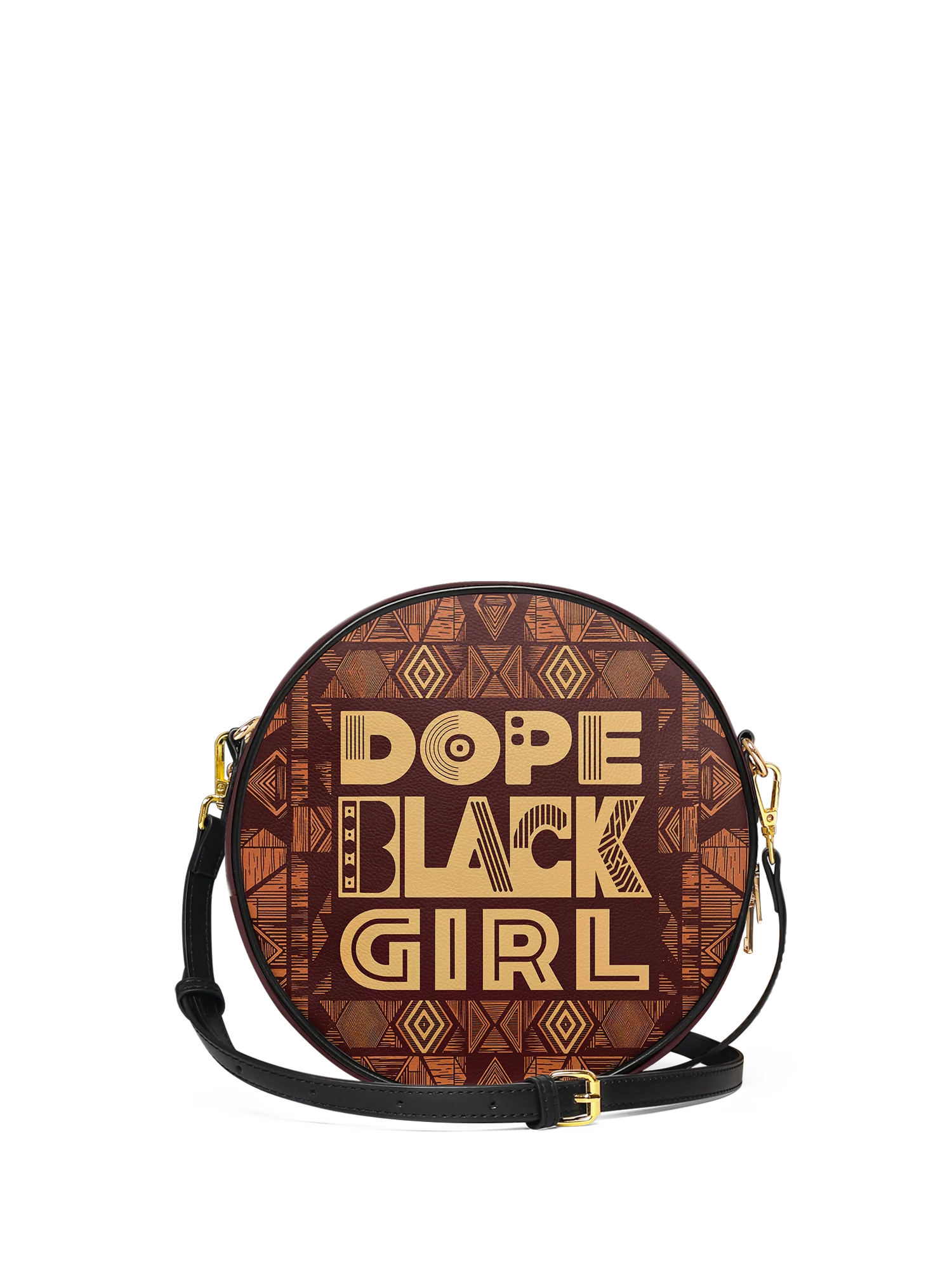 "Dope Black Girl" Circle Crossbody Bag