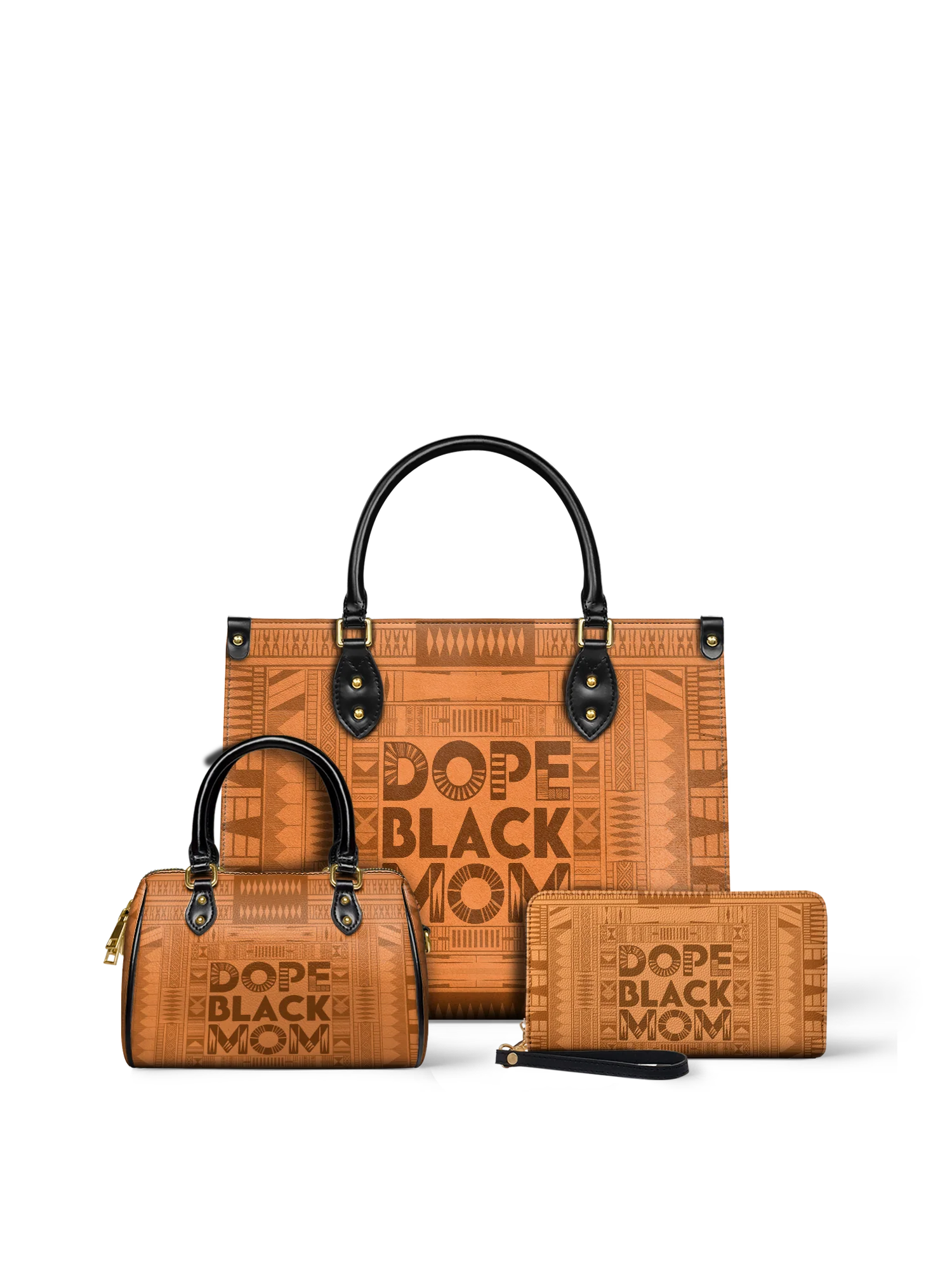 "Dope Black Mom" Leather Handbag - Image 10