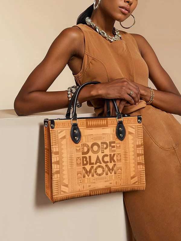 "Dope Black Mom" Leather Handbag - Image 12