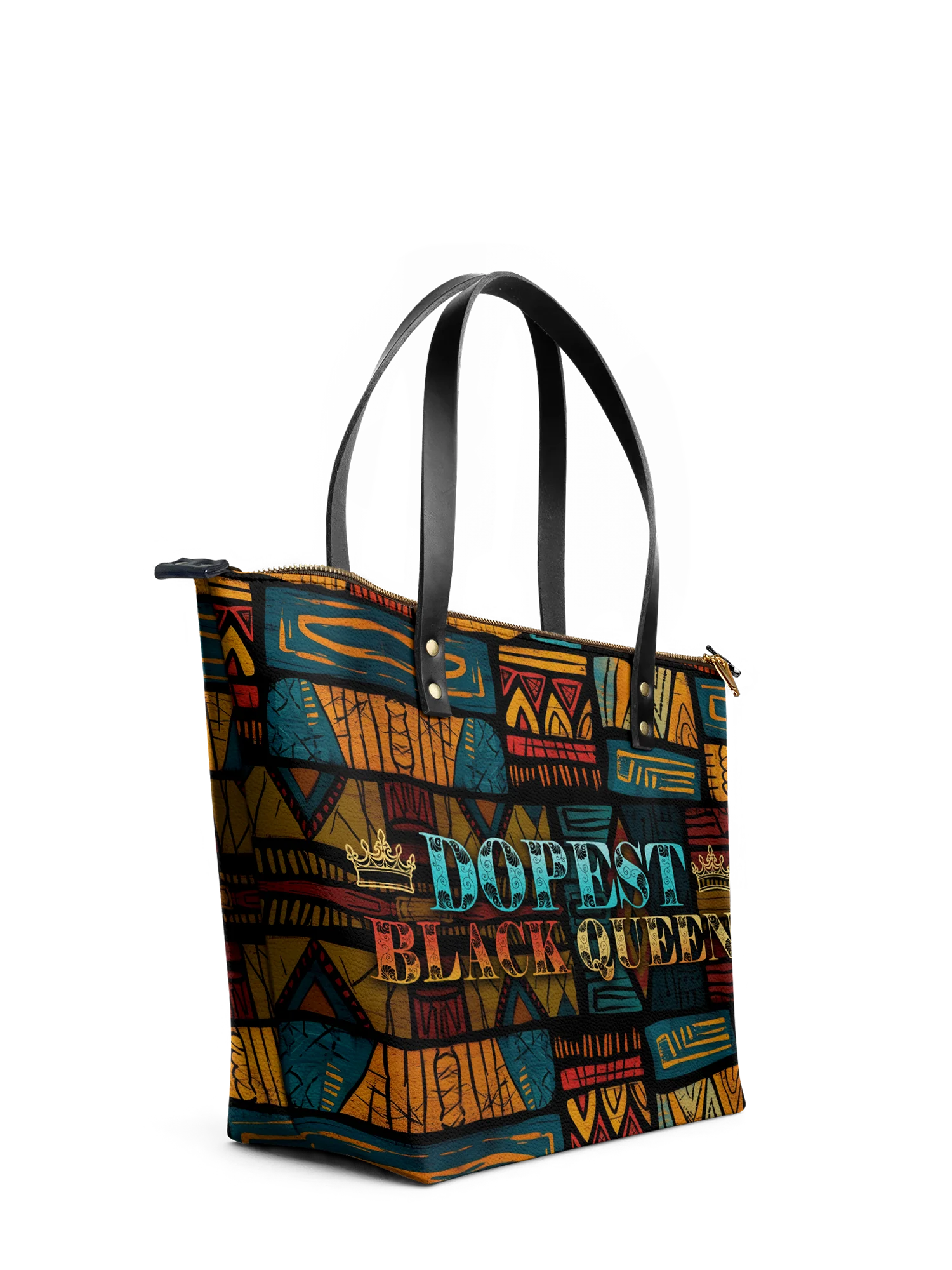 "Dopeya" Leather Tote Bag - Image 5