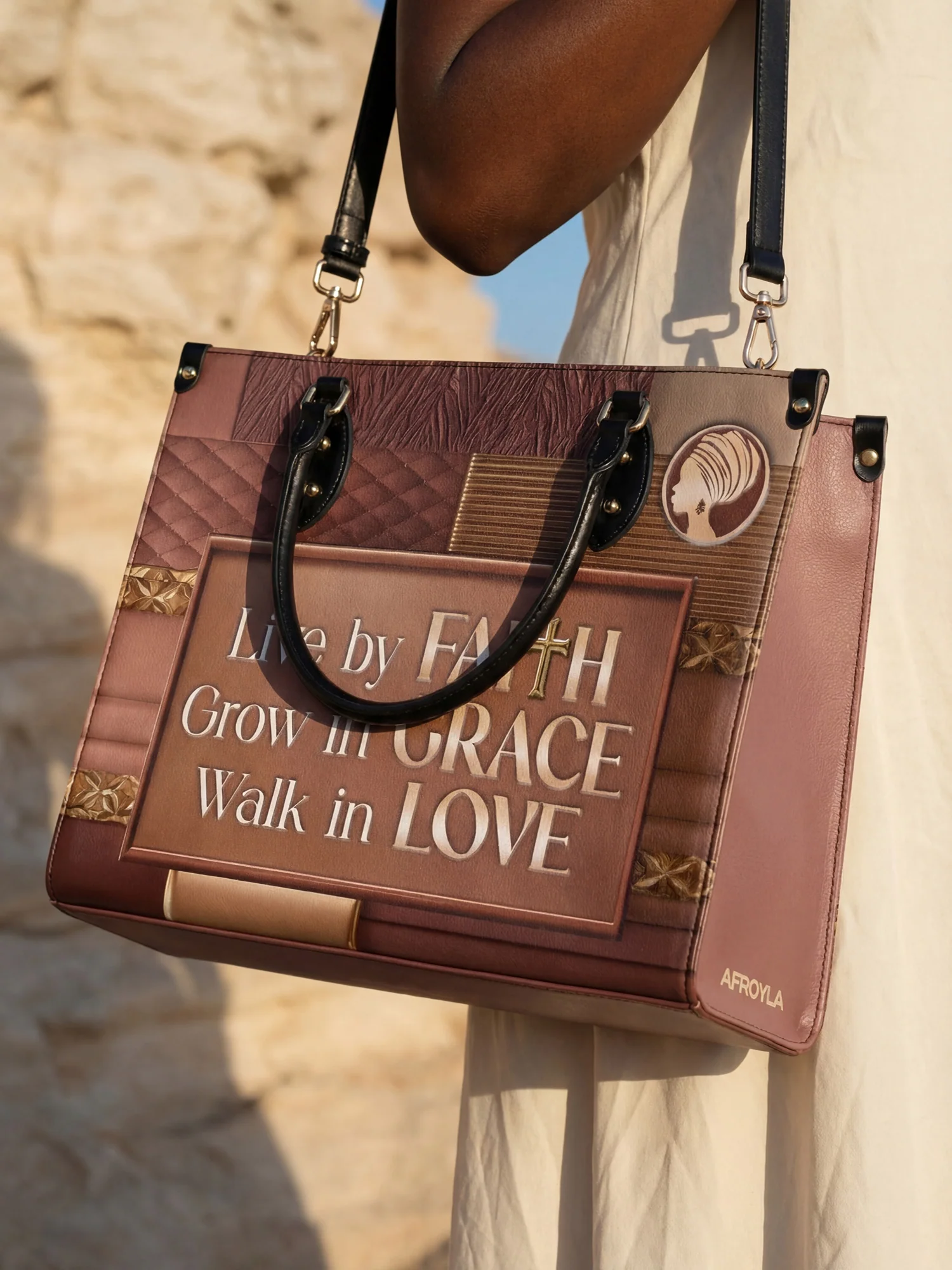 "Eliora" Leather Handbag - Image 3