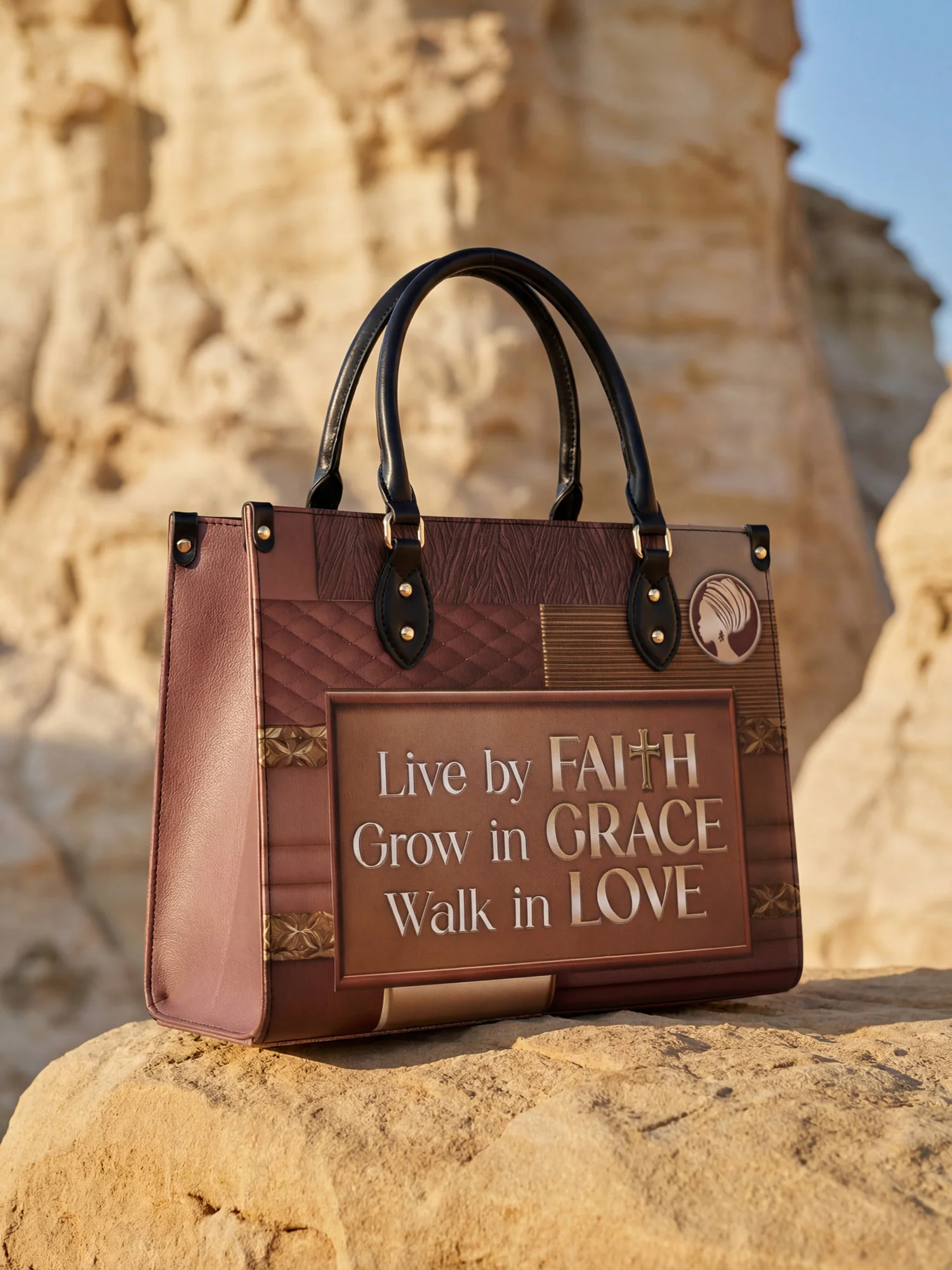 "Eliora" Leather Handbag - Image 4