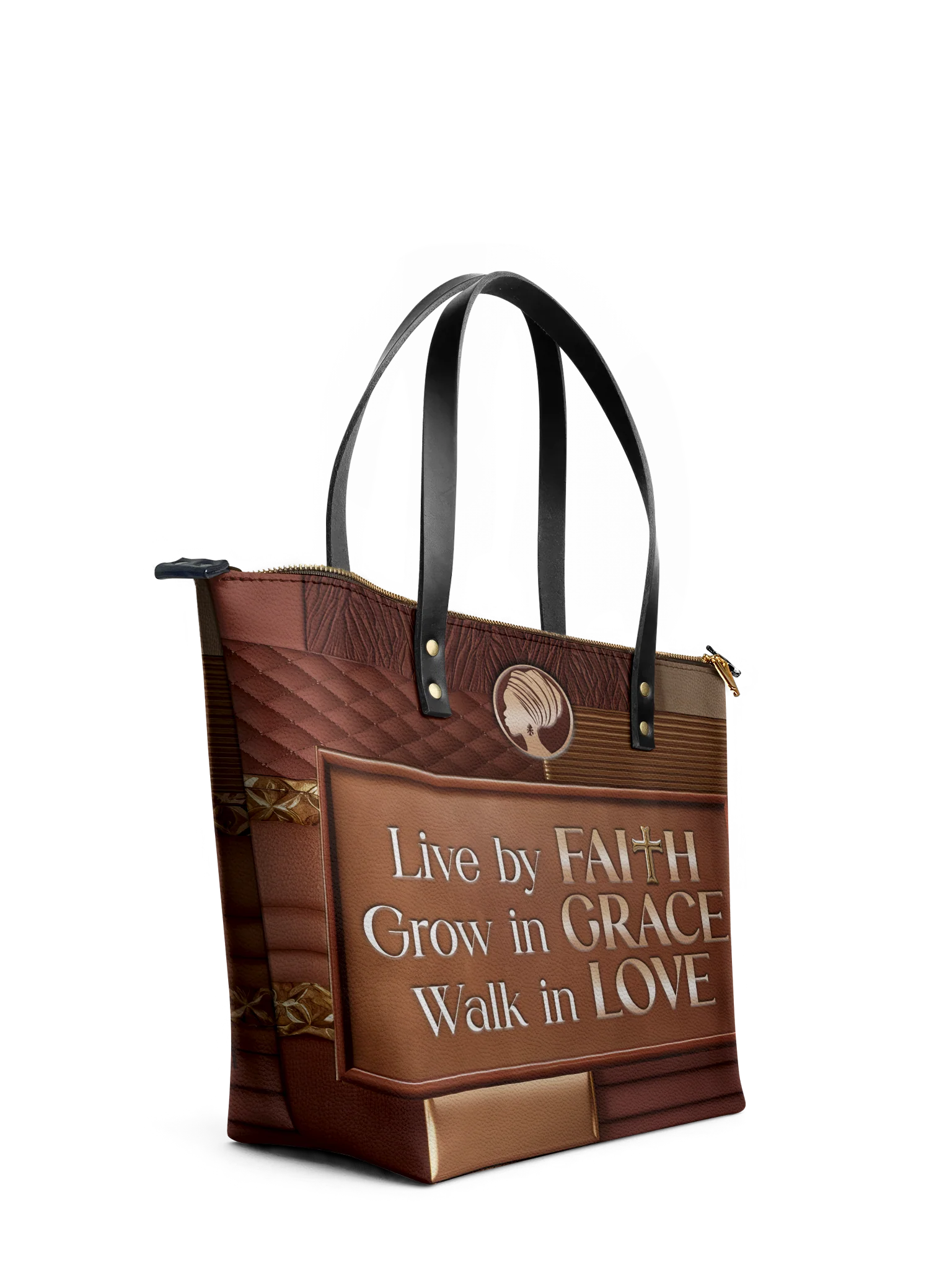 "Eliora" Leather Tote Bag - Image 5