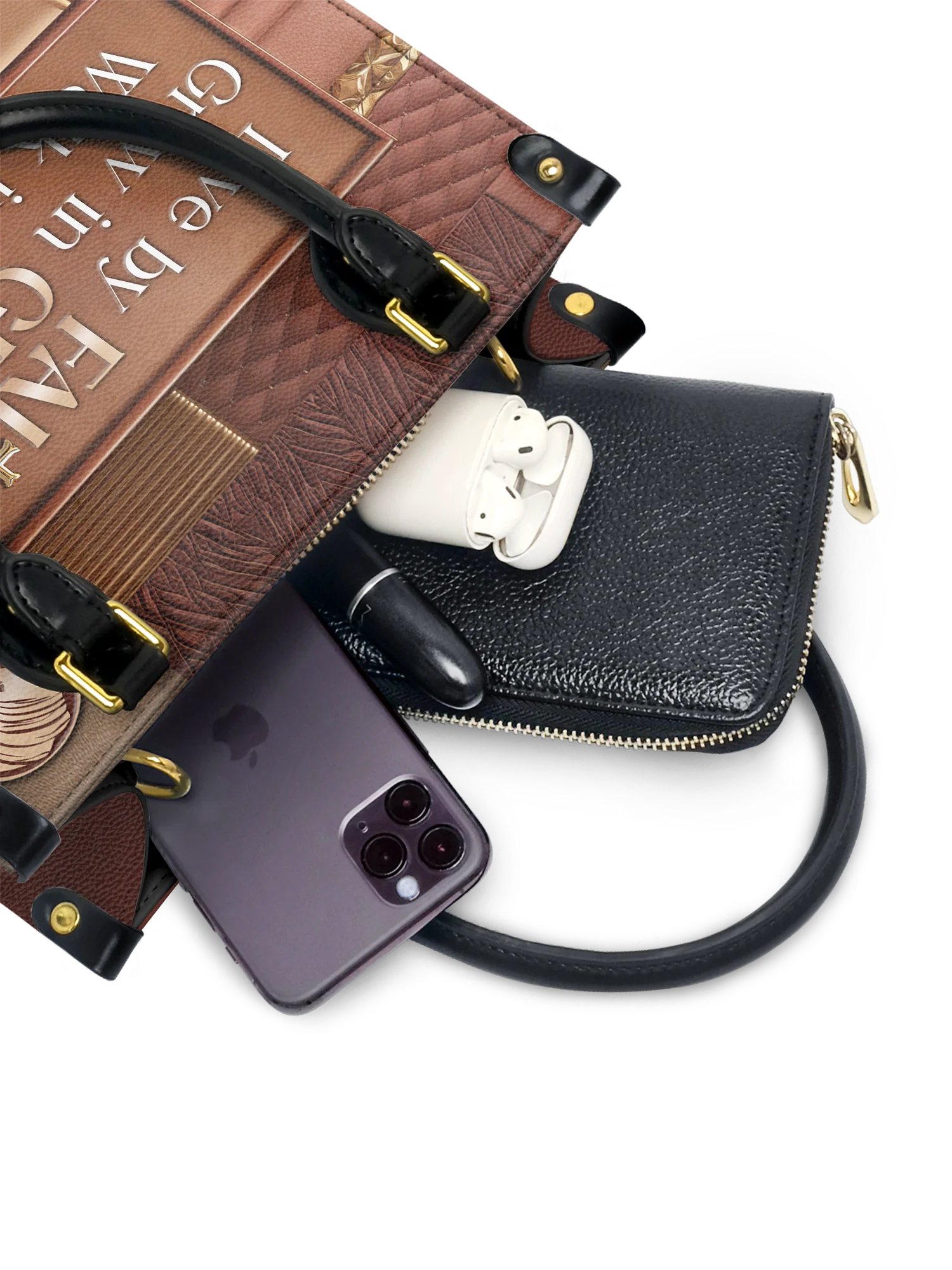"Eliora" Small Leather Handbag - Image 5