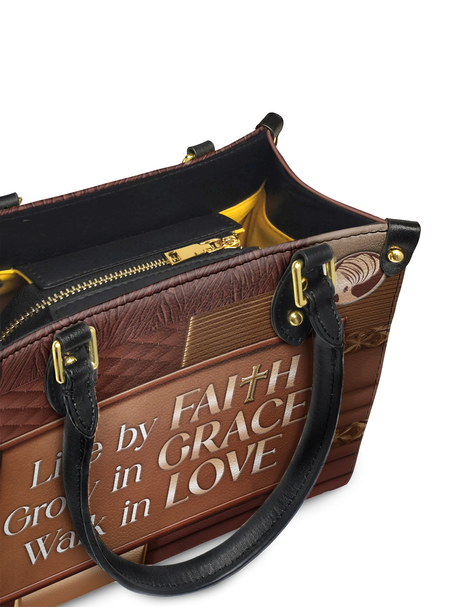 "Eliora" Small Leather Handbag - Image 6