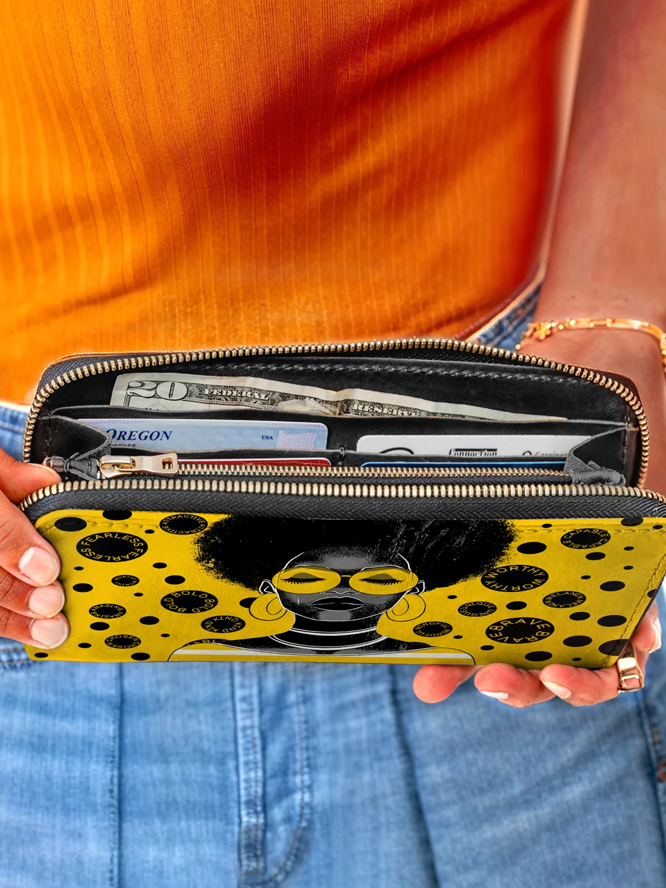 "Fahari" Marigold Pop Wallet - Image 5