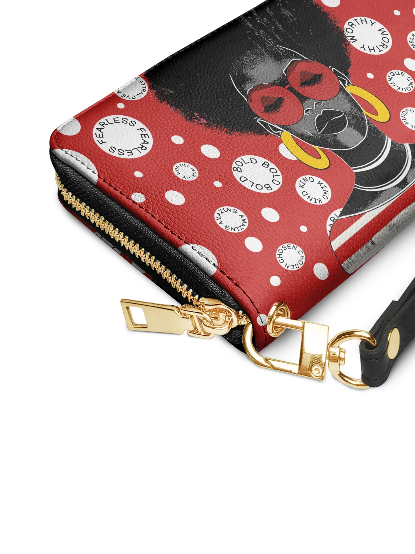"Fahari" Strawberry Pop Wallet - Image 3