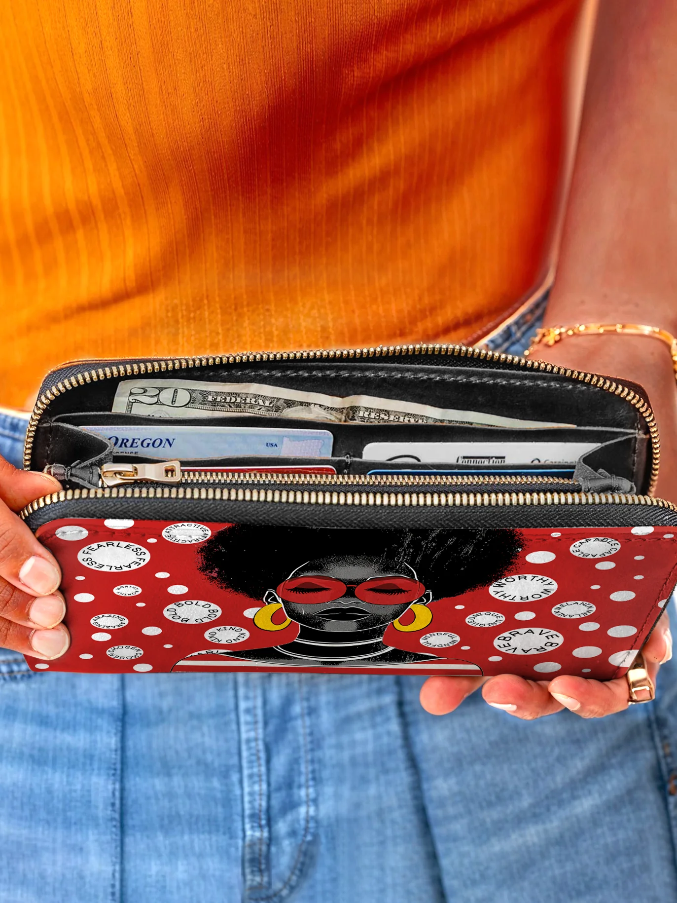 "Fahari" Strawberry Pop Wallet - Image 5