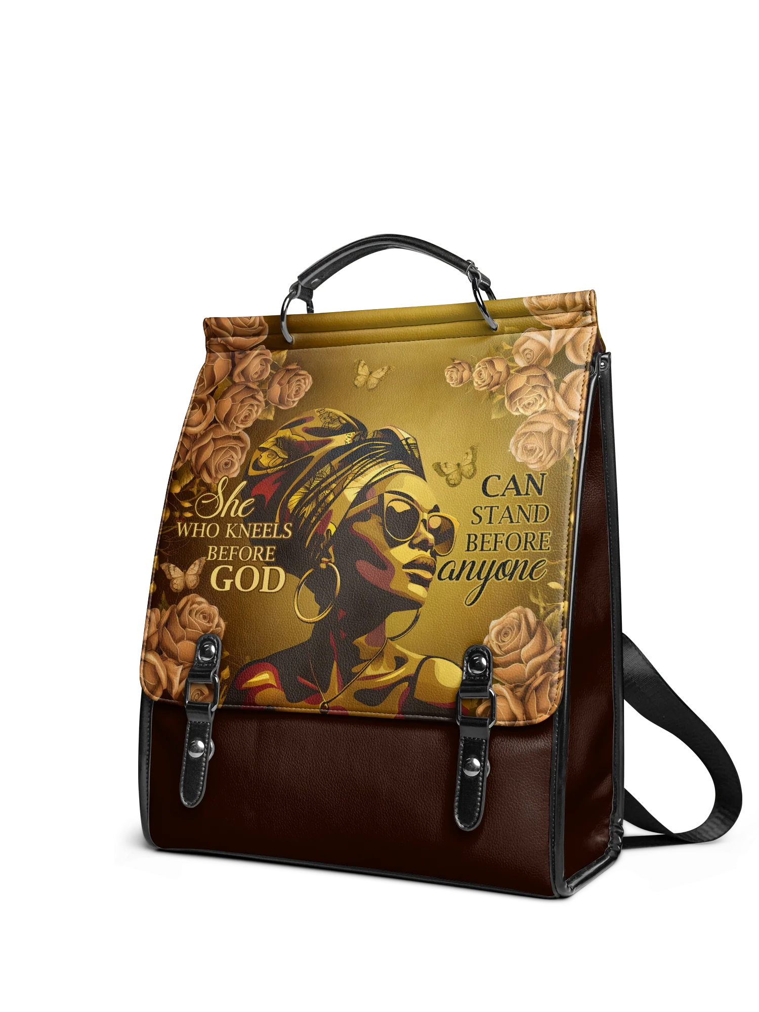 "Godfidence" Leather Backpack - Image 5