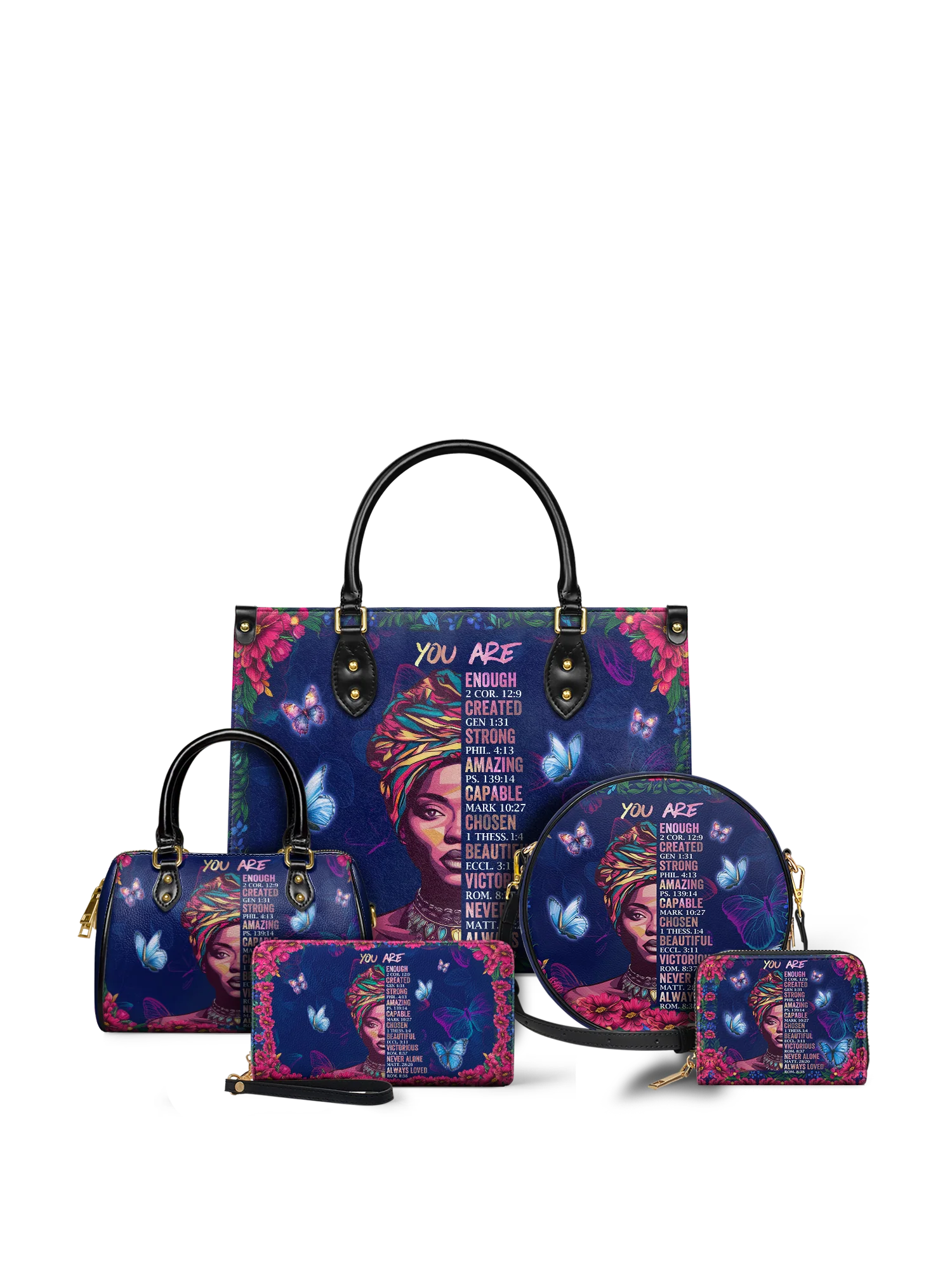 "Imani" Blue Orchid Leather Handbag - Image 11