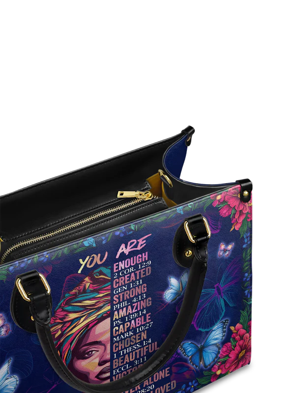 "Imani" Blue Orchid Leather Handbag - Image 19