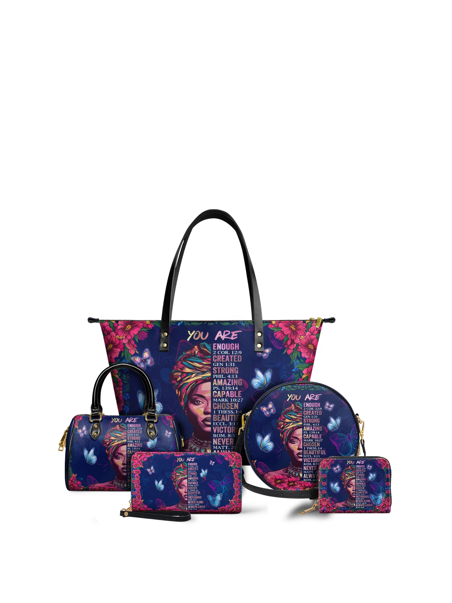 "Imani" Blue Orchid Leather Tote Bag - Image 10