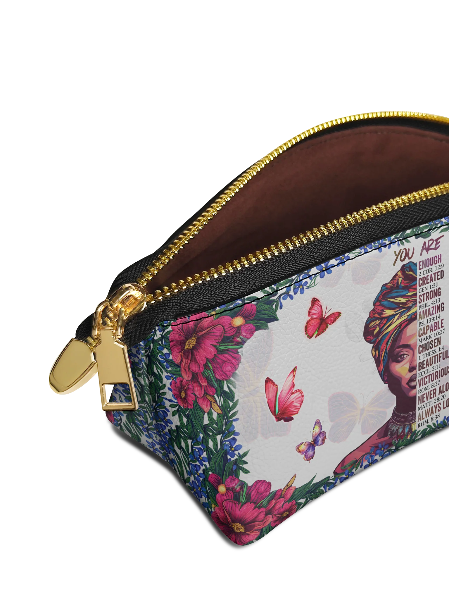 "Imani" Dove White Eclipse Makeup Bag - Image 4