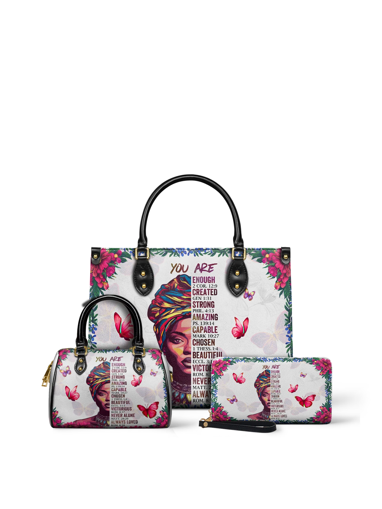 "Imani" Dove White Leather Handbag - Image 10