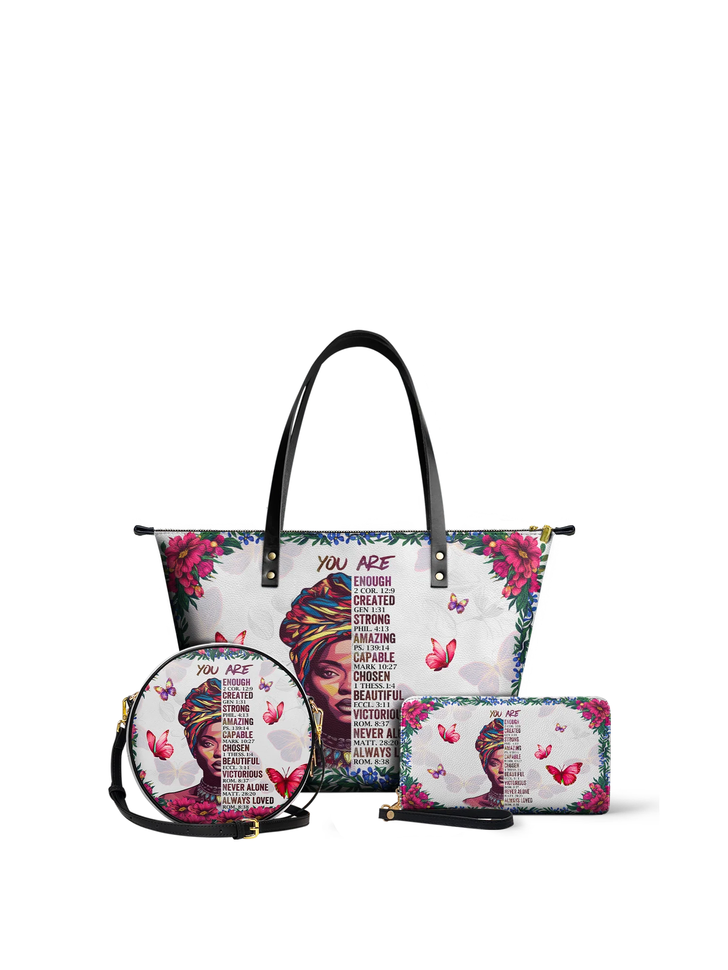 "Imani" Dove White Leather Tote Bag - Image 8