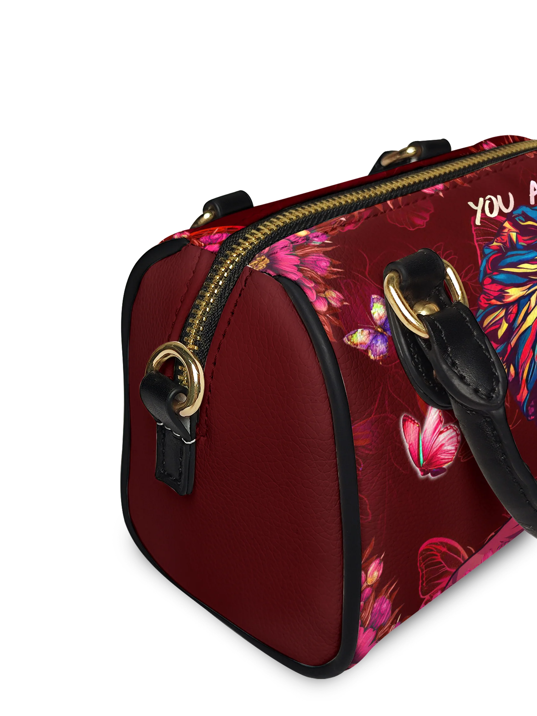 "Imani" Pomegranate Red Mini Satchel - Image 5