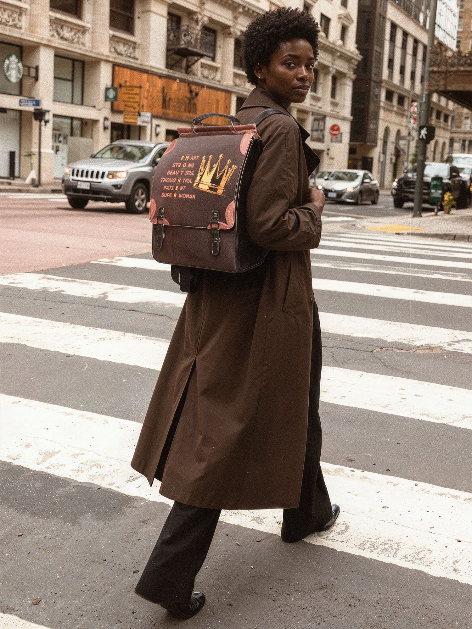 "Imarimom" Leather Backpack - Image 4