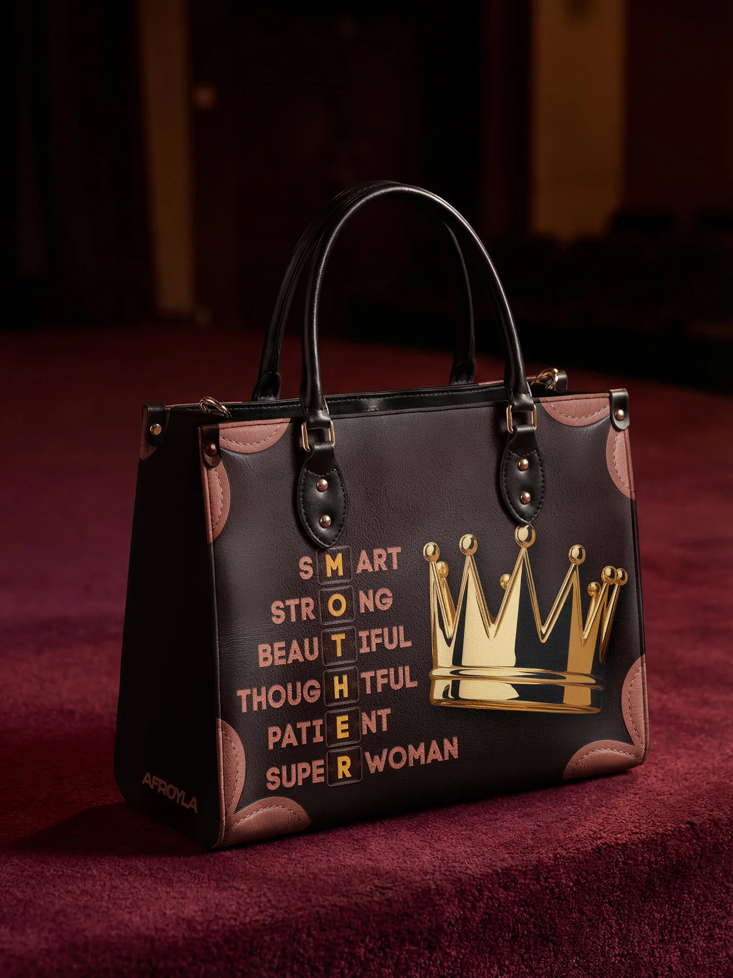 "Imarimom" Leather Handbag - Image 4