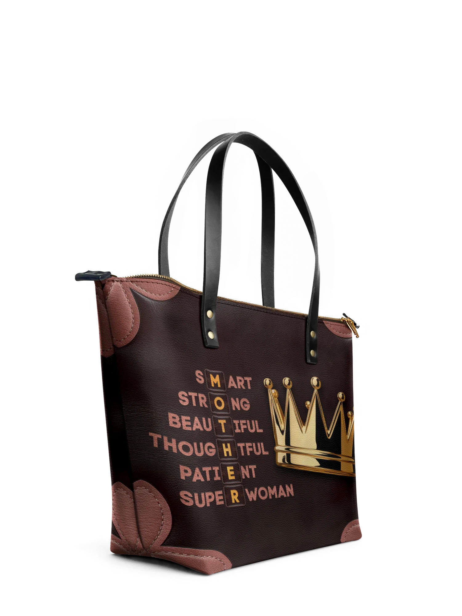 "Imarimom" Leather Tote Bag - Image 6