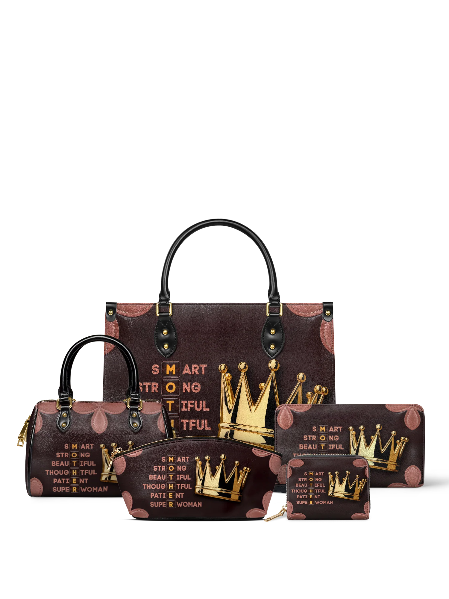 "Imarimom" Small Leather Handbag Bundle