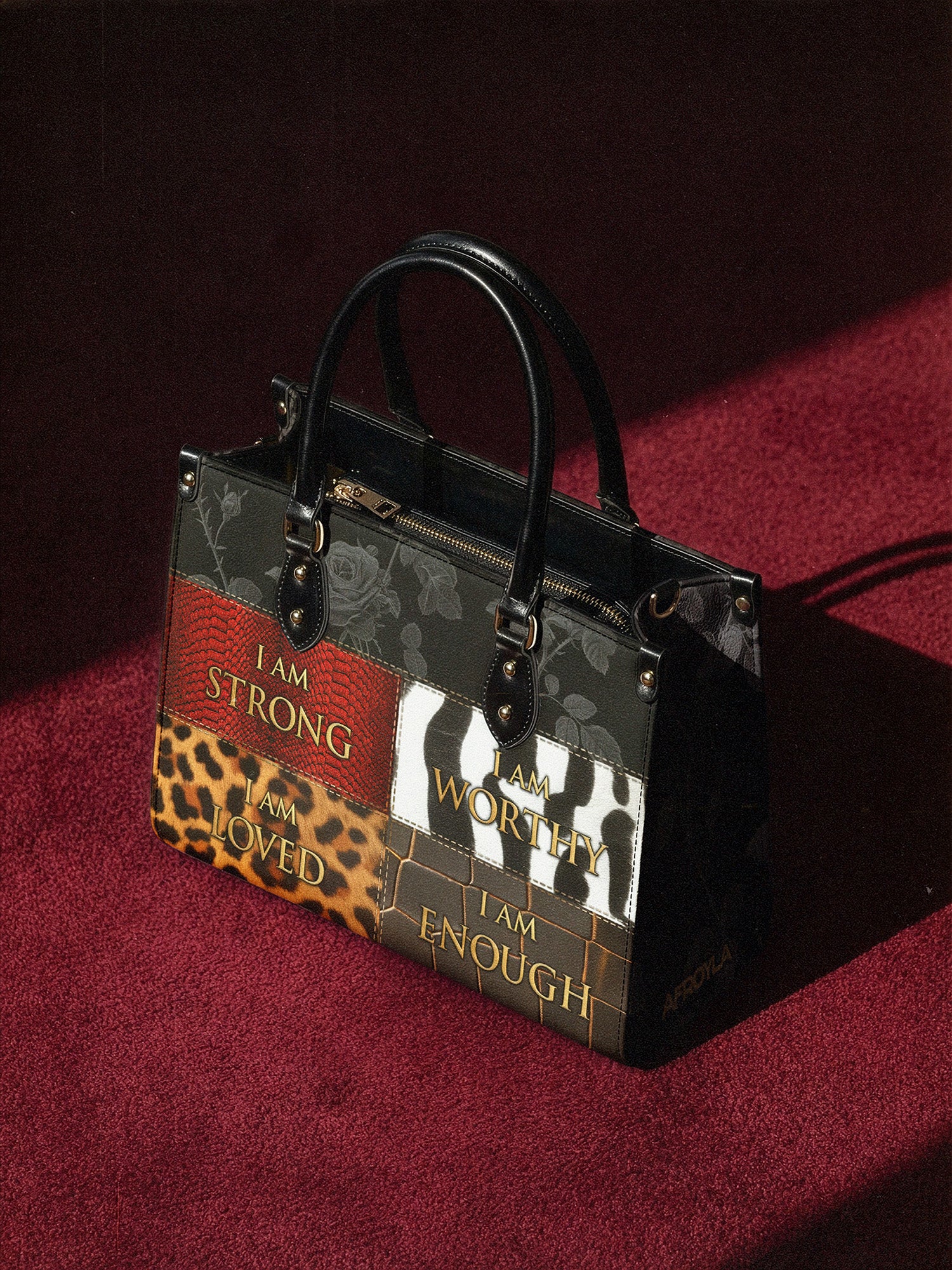 "Kadia" Leather Handbag - Image 4