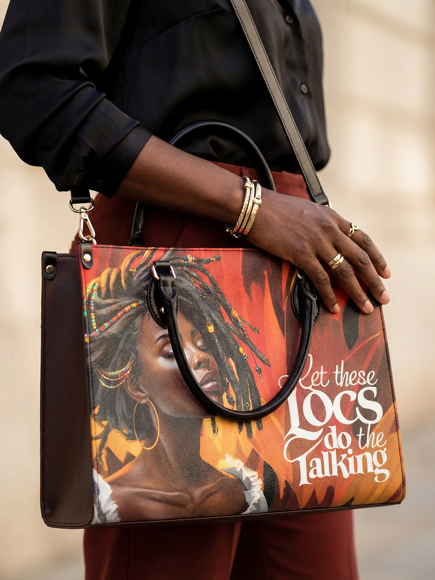 "Locella" Leather Handbag - Image 4