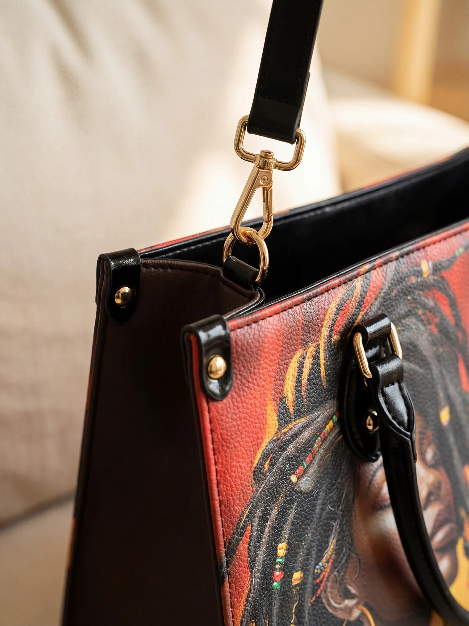 "Locella" Leather Handbag - Image 6