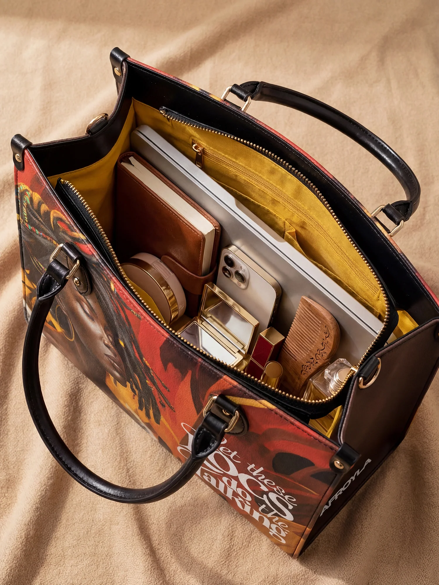 "Locella" Leather Handbag - Image 9