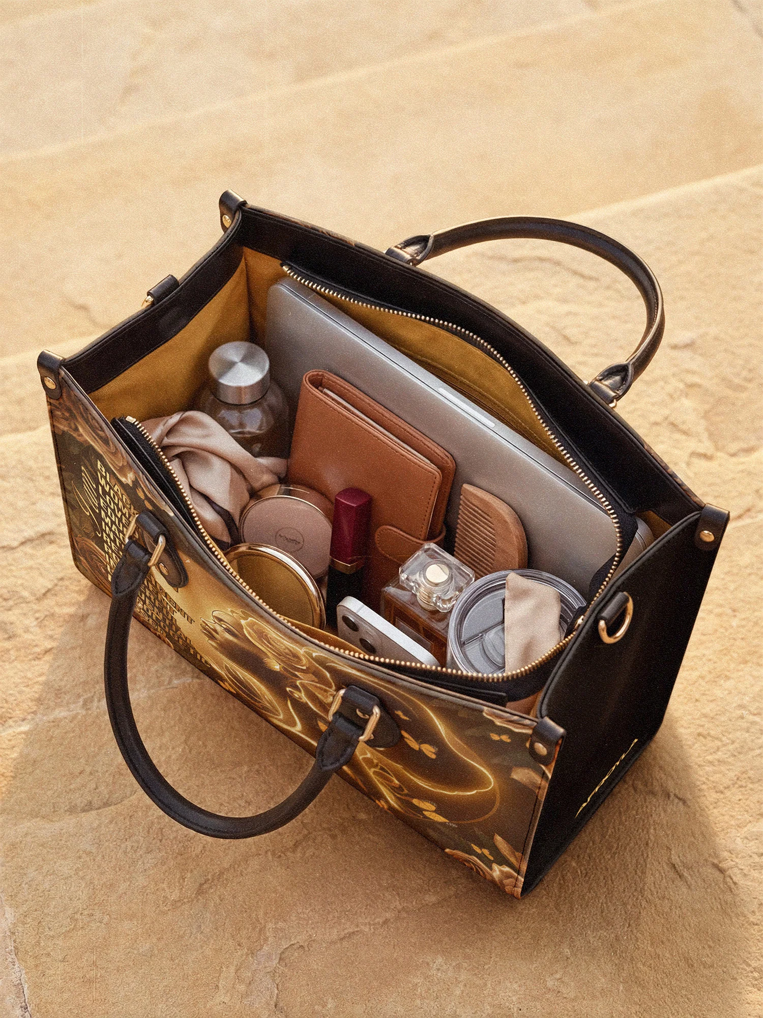 "Lumina" Leather Handbag - Image 9