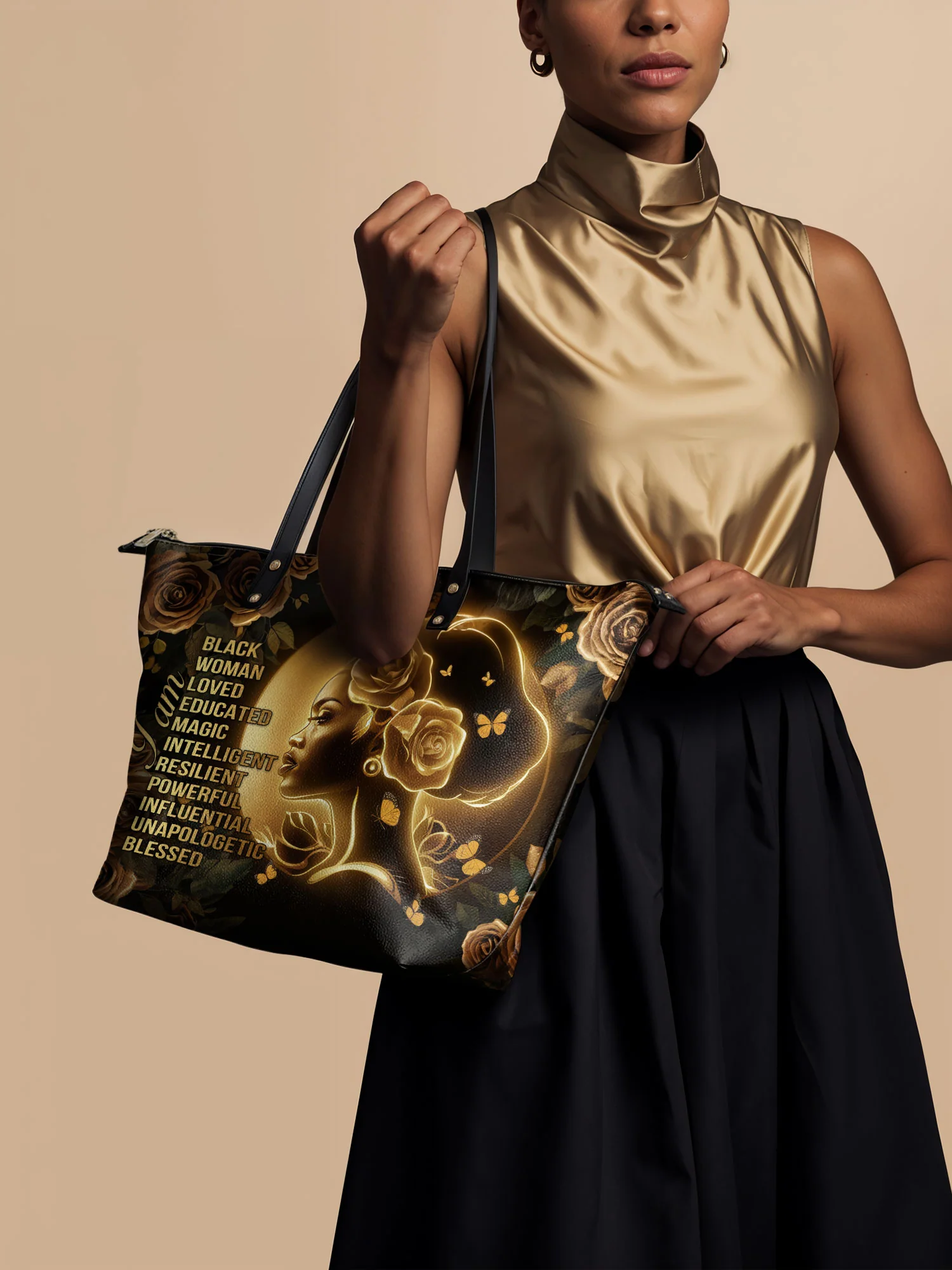 "Lumina" Leather Tote Bag - Image 3