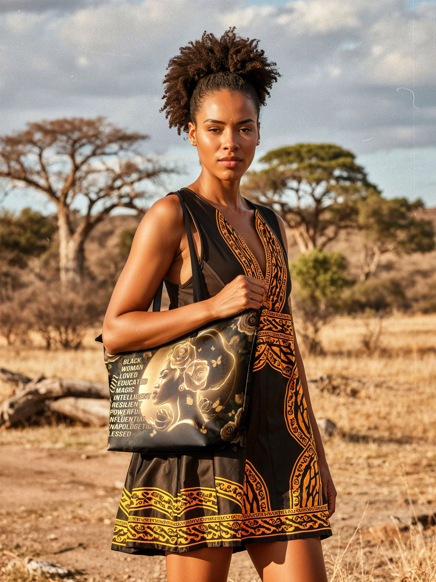 "Lumina" Leather Tote Bag - Image 4