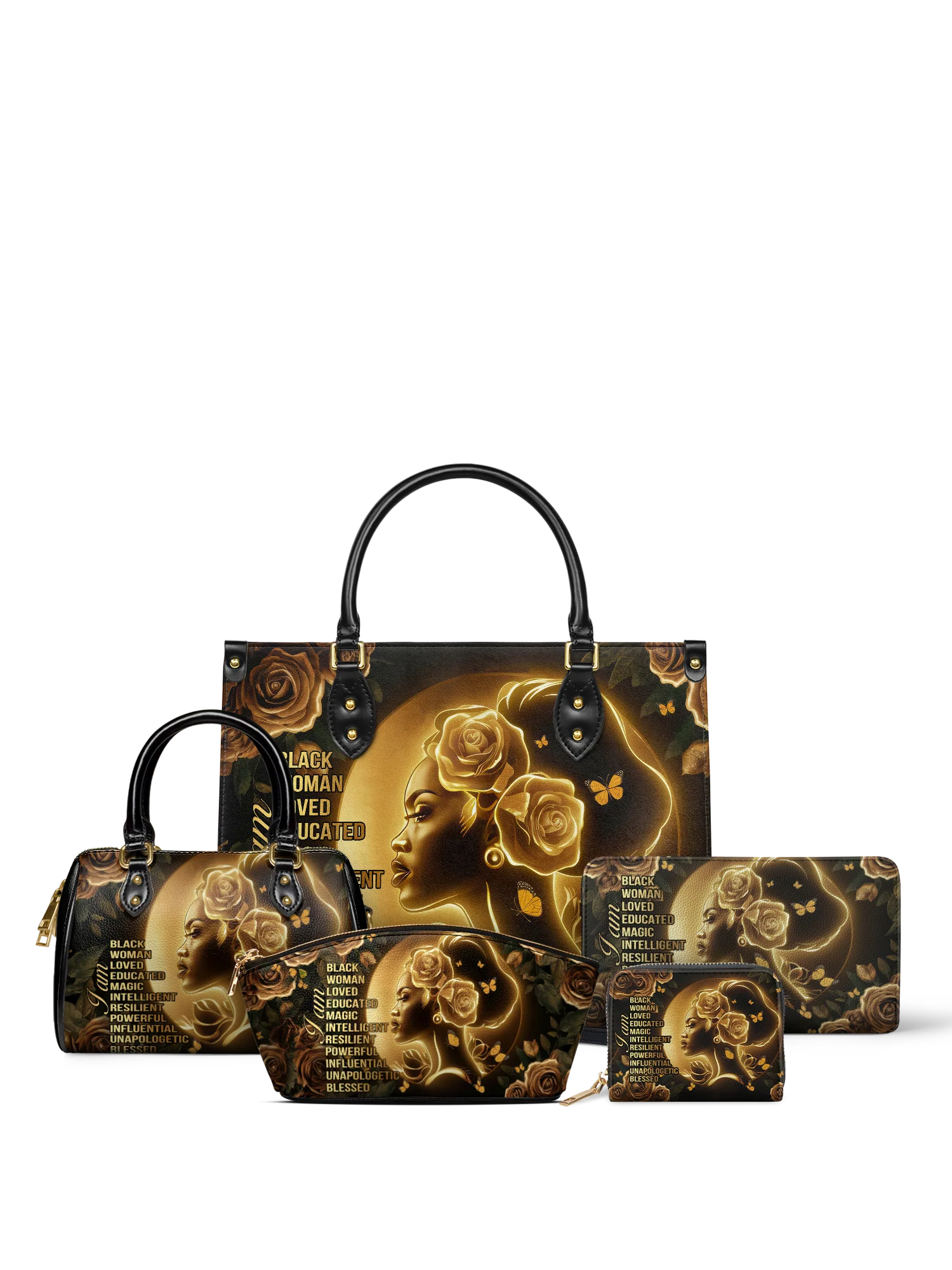"Lumina" Small Leather Handbag Bundle