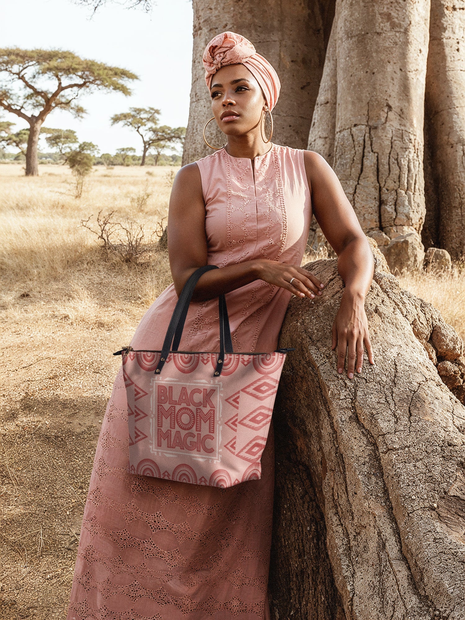 "Magimama" Leather Tote Bag - Image 5