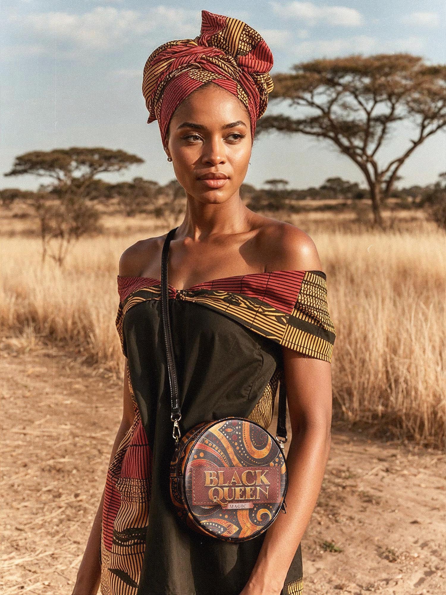 "Makeda" Circle Crossbody Bag - Image 3