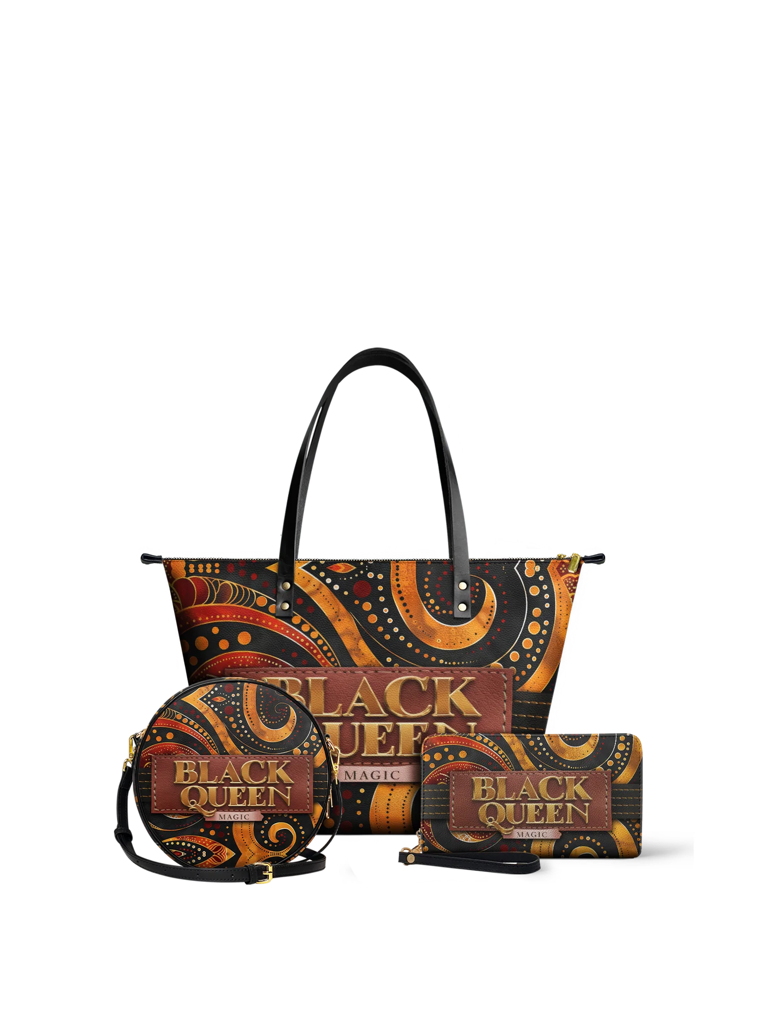"Makeda" Leather Tote Bag - Image 8