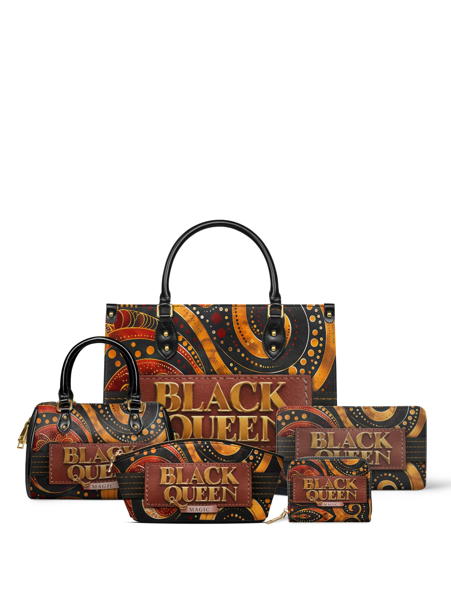 "Makeda" Small Leather Handbag Bundle